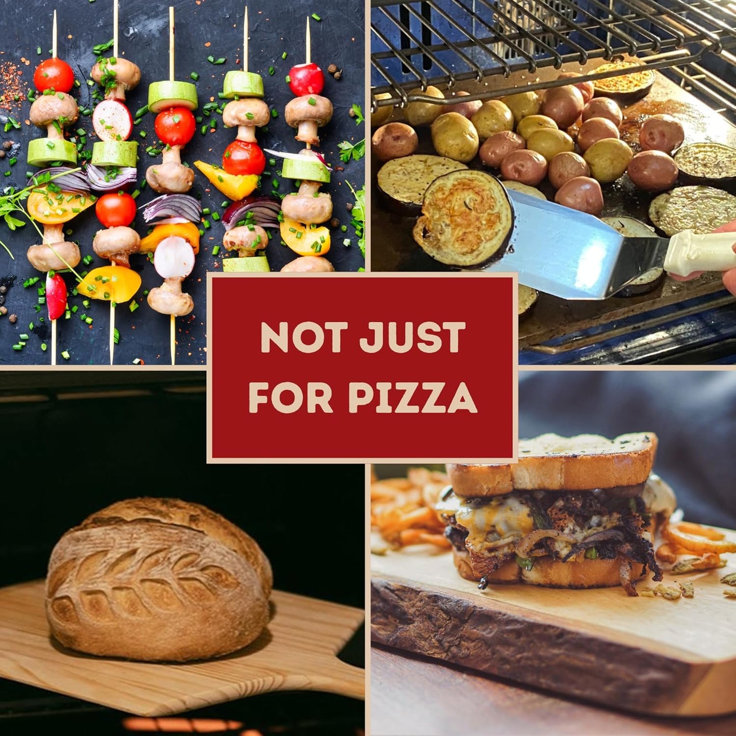 16" by 16" Pizza Steel (3/8" Deluxe Thickness) - Multipurpose Cooking Steel for Ovens & Grills - Made in the USA