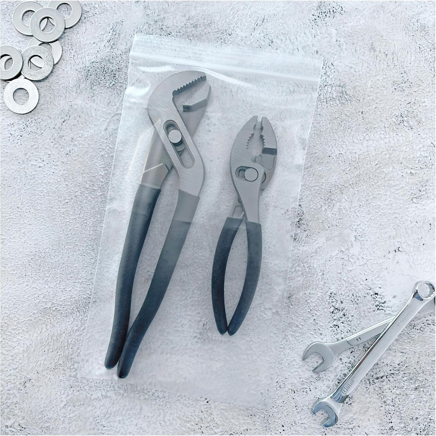 Plymor 6" x 10" (Pack of 100), 4 Mil Heavy Duty Zipper Reclosable Plastic Bags