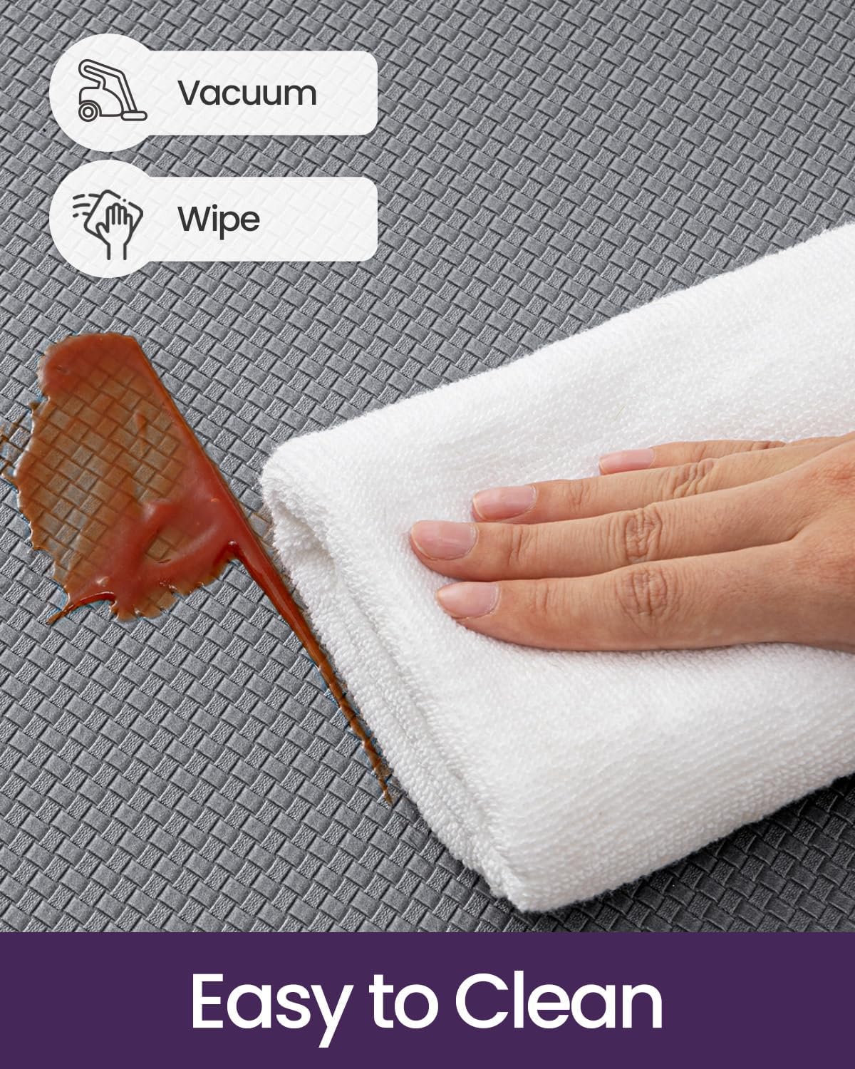 DEXI Kitchen Floor Mats Cushioned Anti Fatigue, 23x71, Large Wide Standing Runner Rug Waterproof, Comfort Memory Foam Padded for Front Sink Laundry, Grey