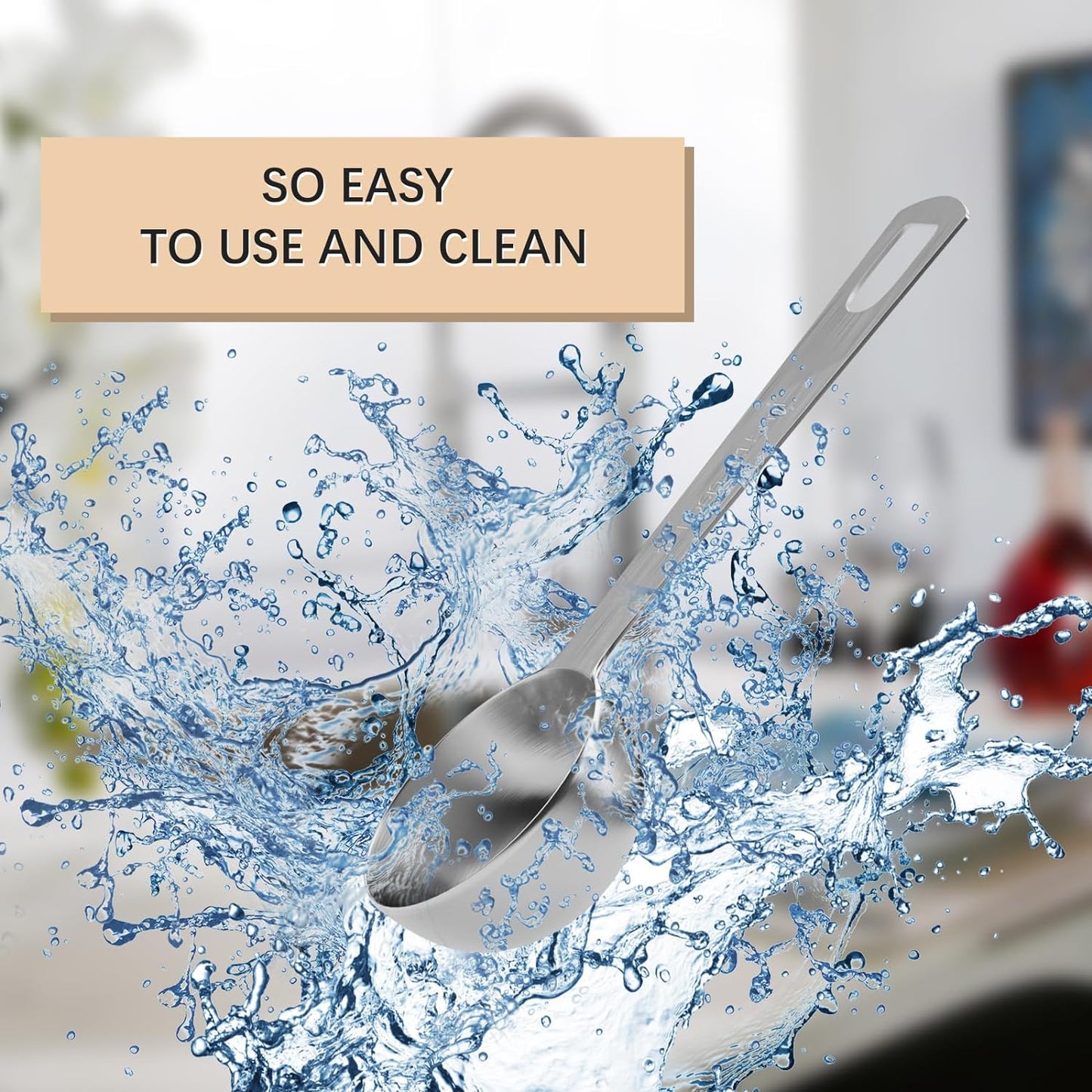 1PCS 1tbsp (3tsp, 15ml, 1/2oz) Single Measuring Spoon, Stainless Steel Individual Teaspoons Only