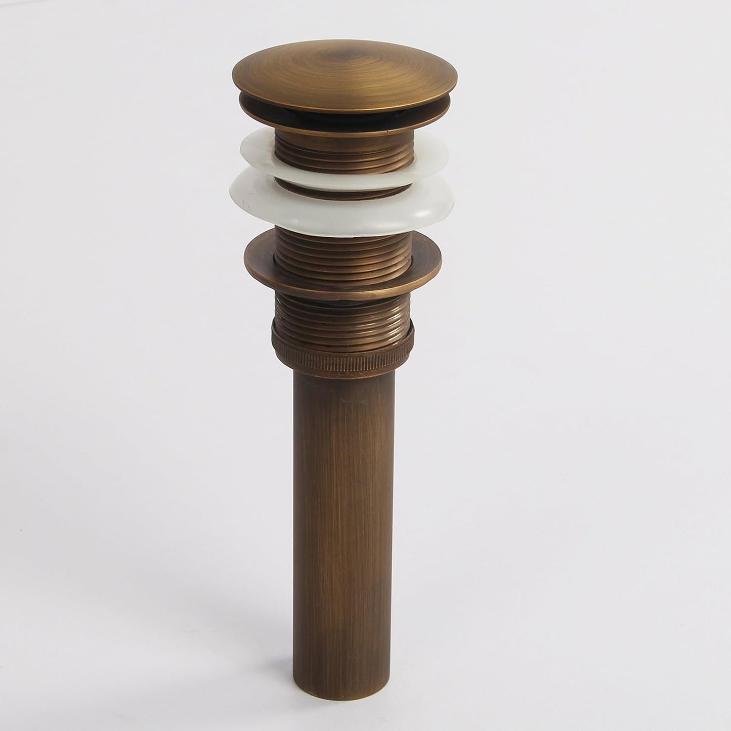 Bathroom Toilet Antique Solid Brass Pop up Drain Sink Drain Faucet Stopper Large Pop Without Overflow