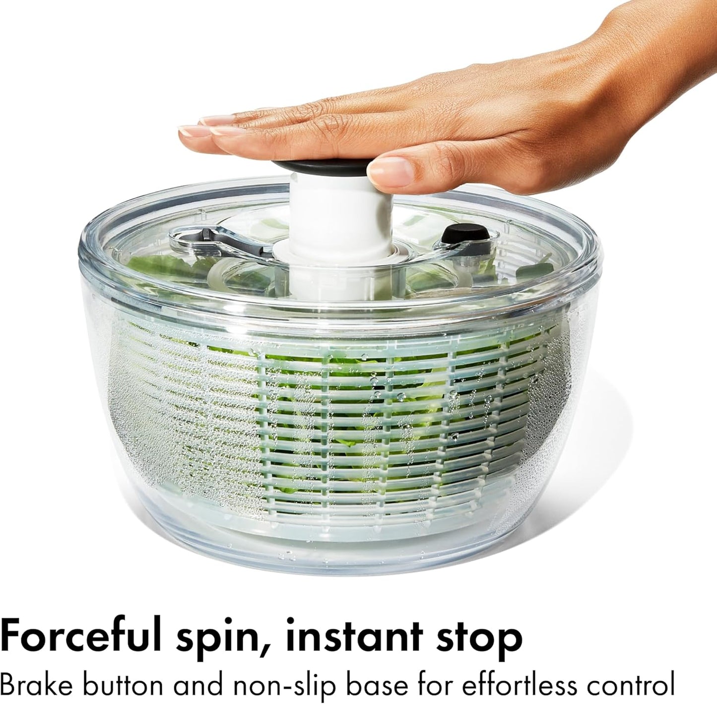 OXO Good Grips Little Salad & Herb Salad Spinner, Fruit Washer and Lettuce Spinner