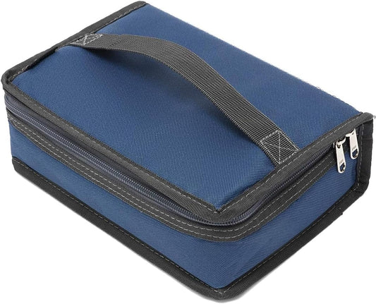 FlowFly Small Insulated Lunch box Portable Soft Bag Mini Cooler Thermal Meal Tote Kit with Handle for Work & School, Cyan