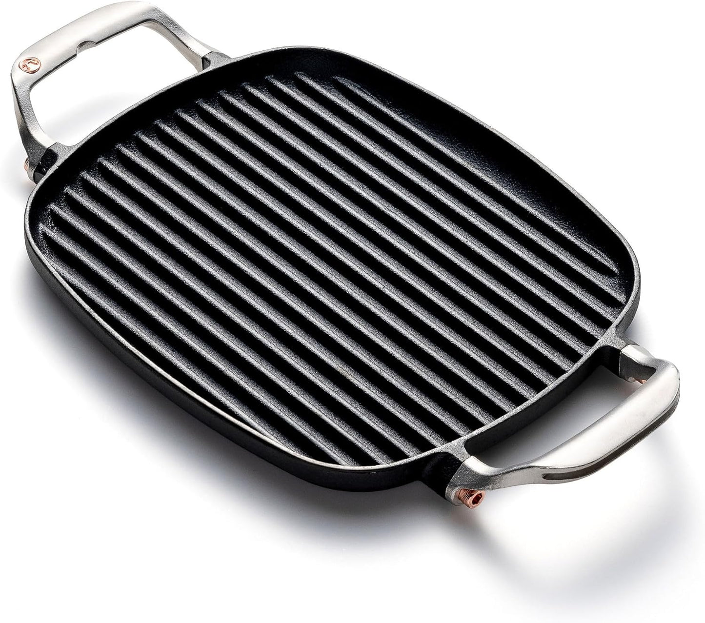 Outset Cast Iron Grill Pan With Ridges 8.5” x 14.25” x 1.5”