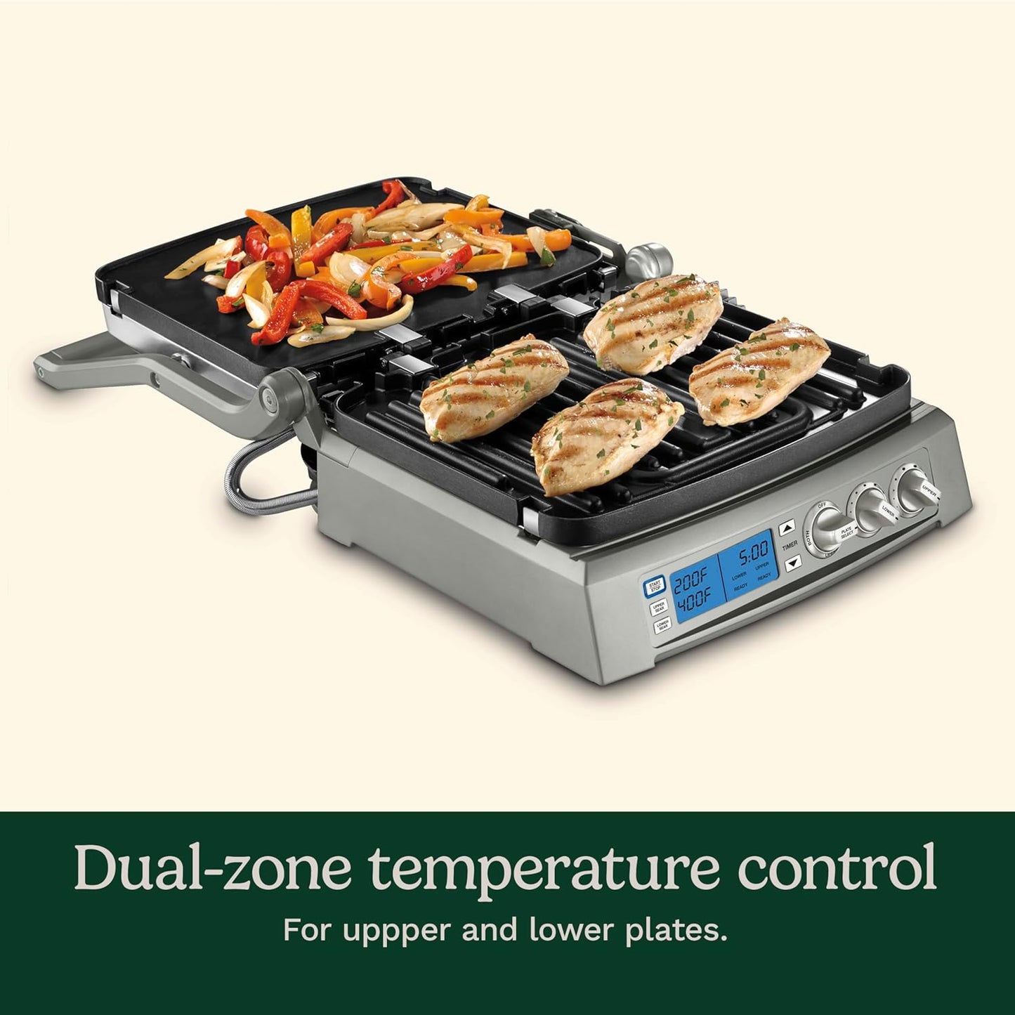 Cuisinart GR-300WSP1 Elite Griddler, Stainless Steel