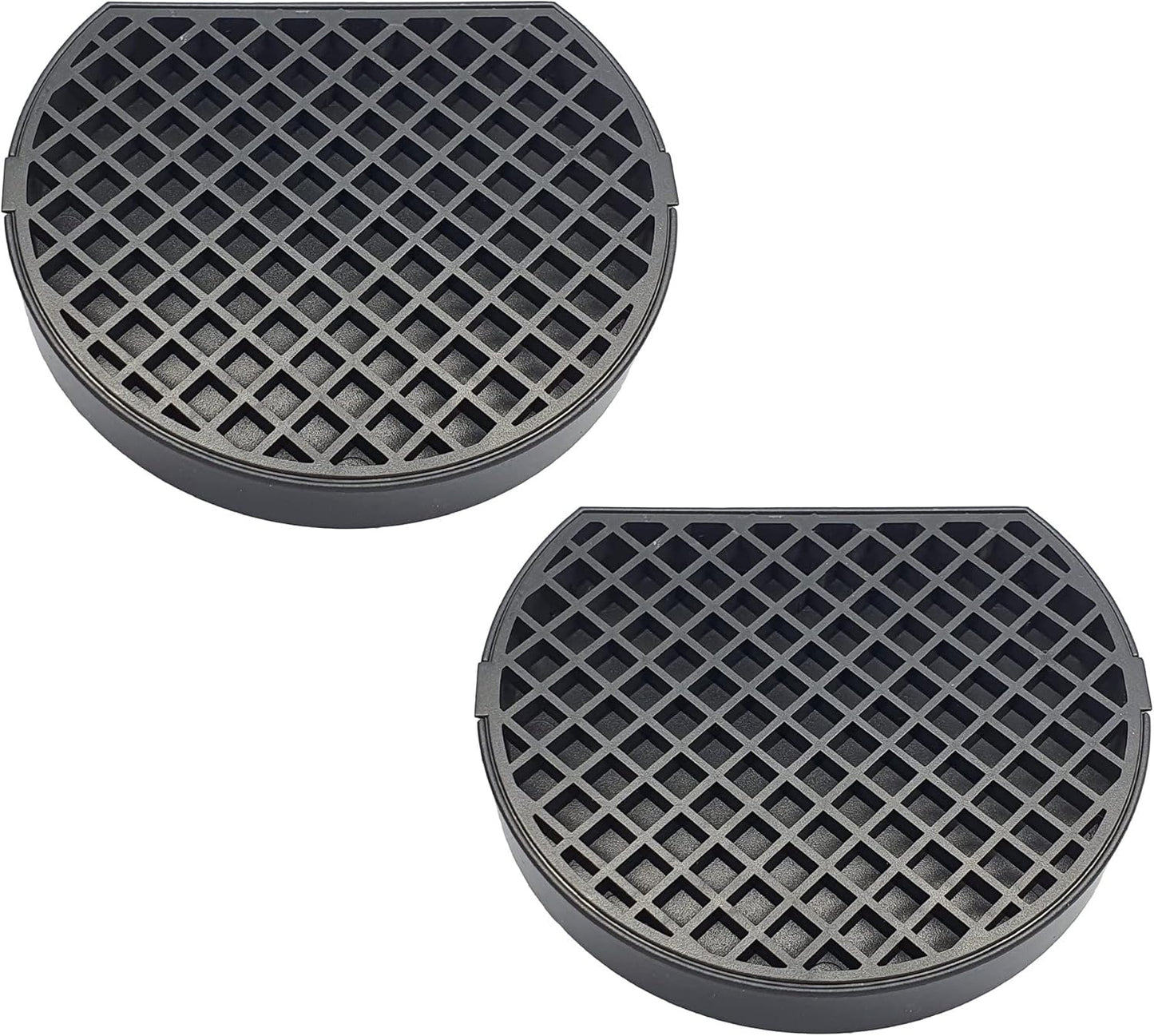 2, Coffee Drip Catcher 4 inches Small Drip Tray for Espresso Machine Carafe Water Urn Durable ABS Plastic, Black