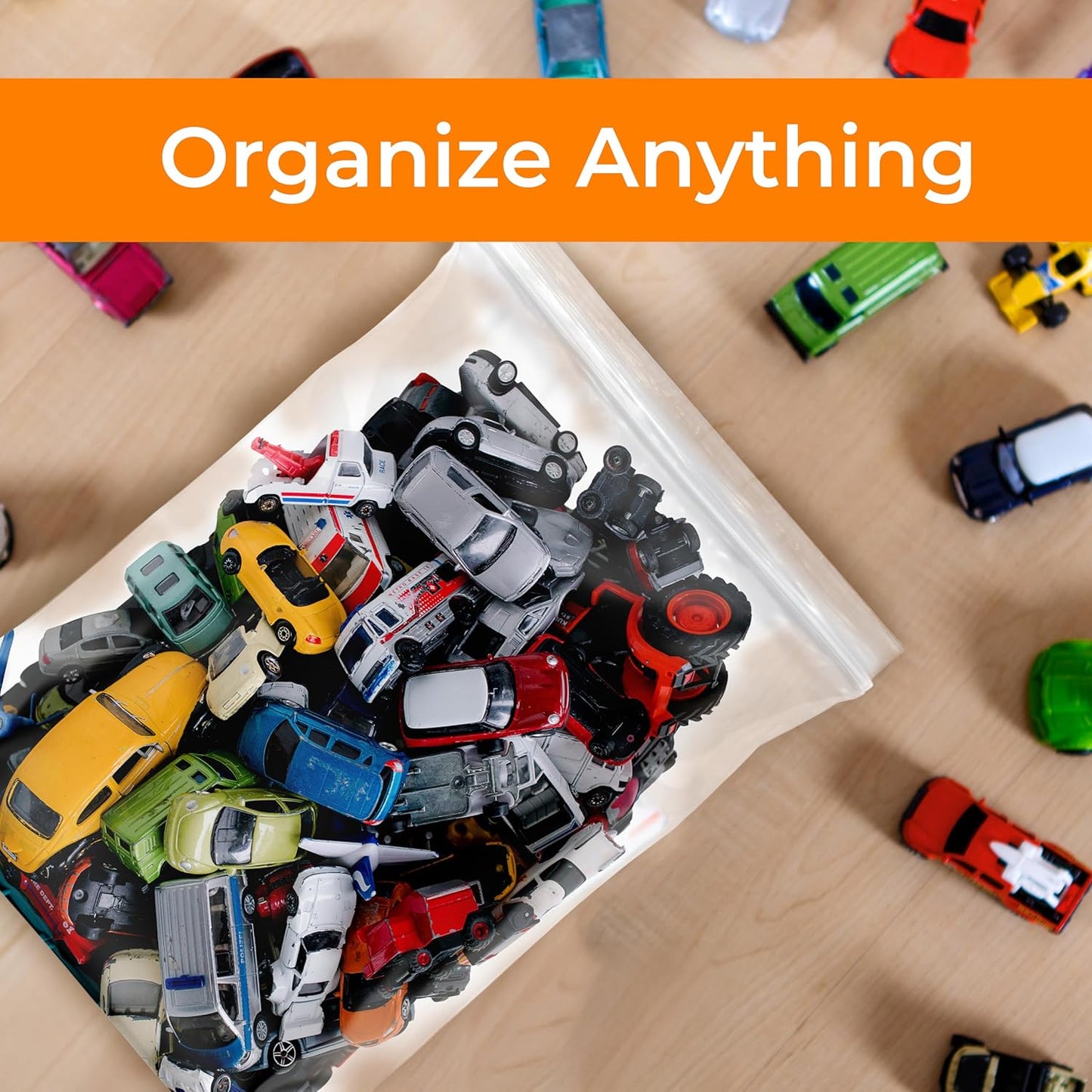 SNL Quality Zipper Lock Reclosable Clear Disposable Plastic Bags, Strong | 8" X 10" - 2 MIL - 100 Bags