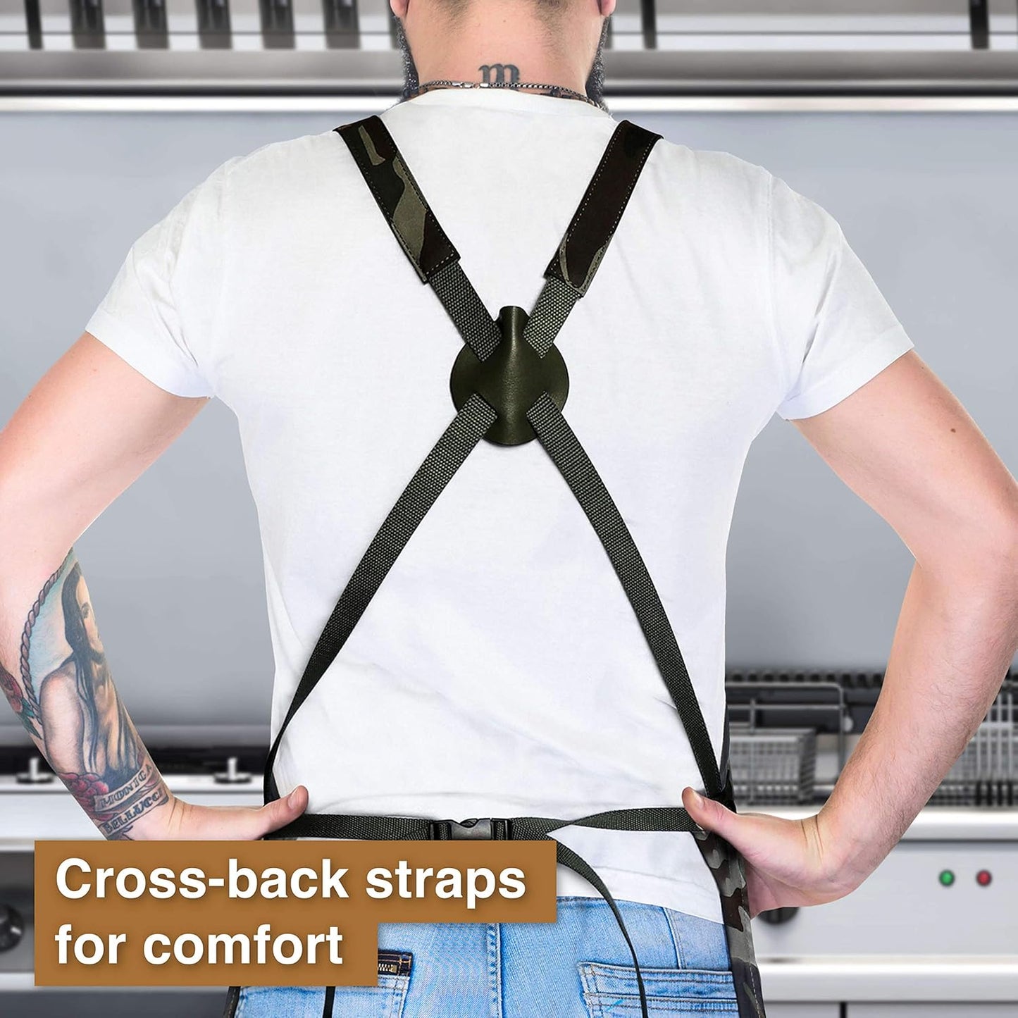 Hudson Durable Goods - Professional Grade Chef Apron for Kitchen, BBQ & Grill