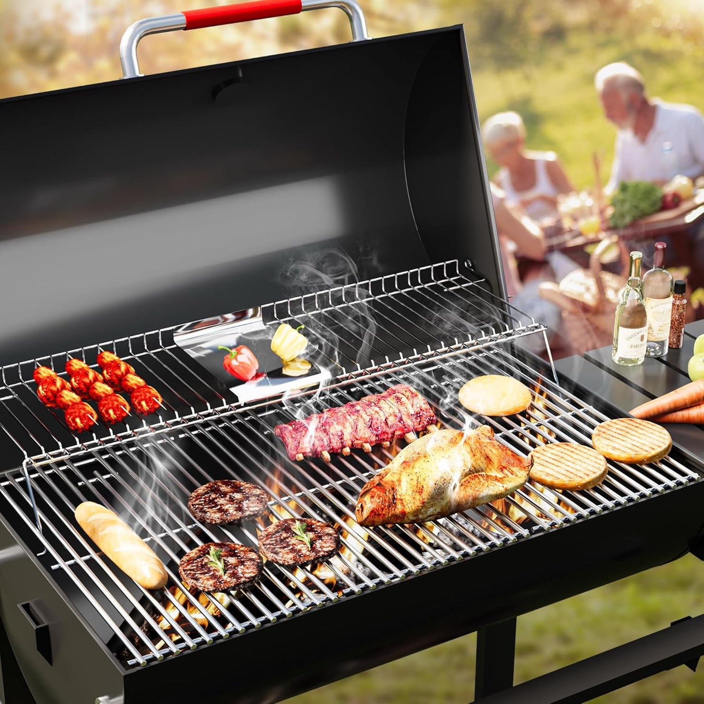 Grill Grate for Charbroil Tru Infrared 4 Burner 463242715 463242716 463276016 466242715 466242716 G533-0009-W1A, Grill Replacement Parts for Nexgrill 720-0882A BHG 720-0882, 17inch, Stainless Steel