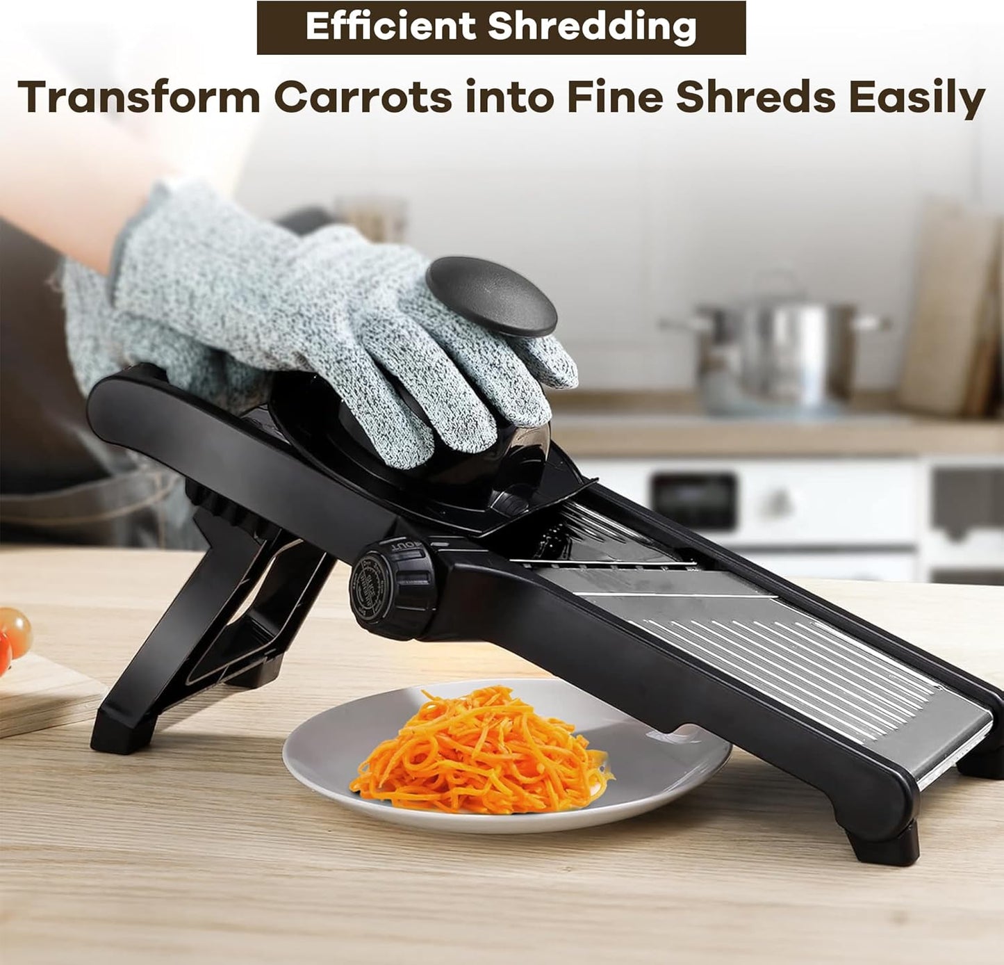 Mandoline Slicer,mandoline slicer for kitchen,commercial mandolin Potato Slicer,Vegetable Slicer,slicer vegetable cutter, Stainless Steel mandolin slicer,Cut - Resistant Gloves