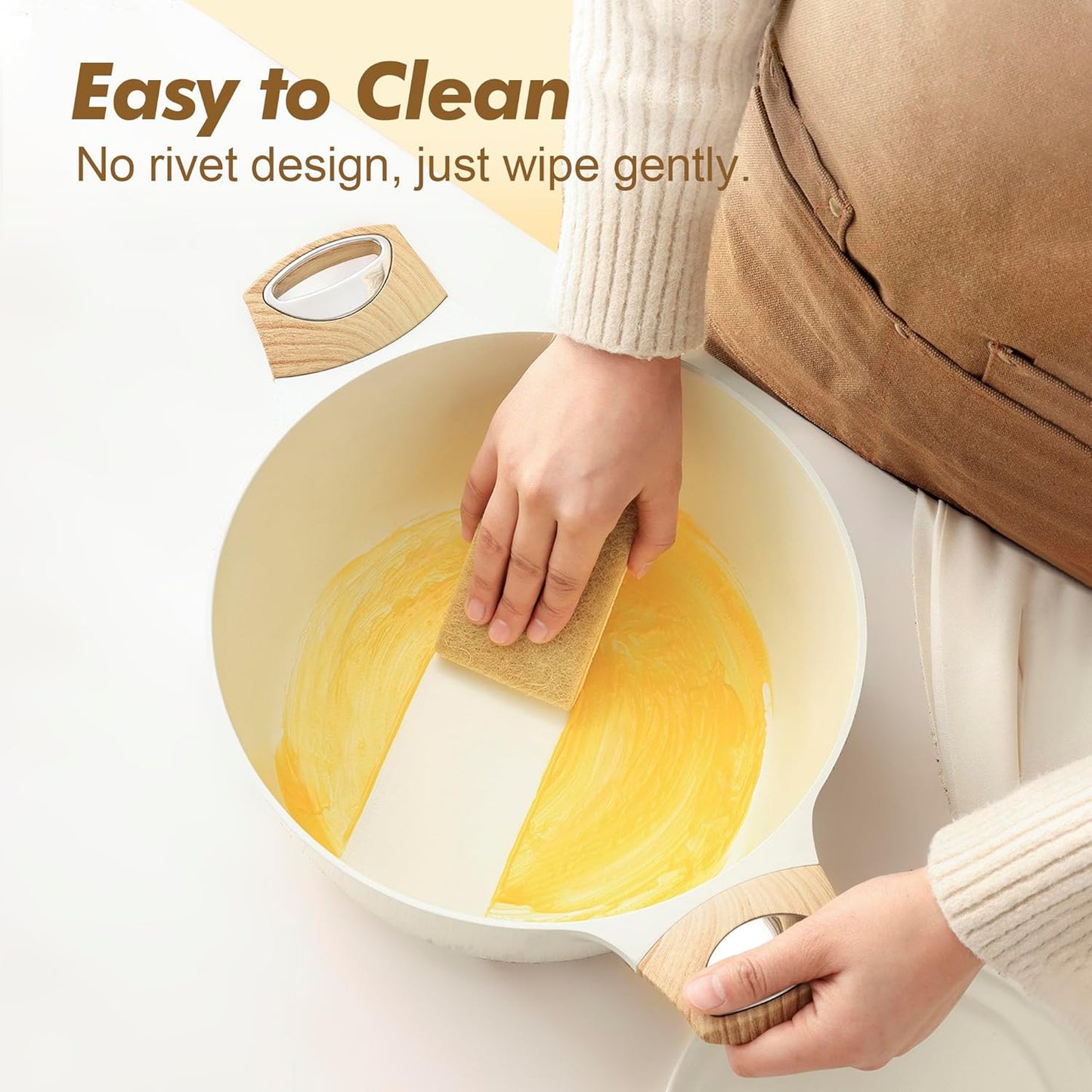 SENSARTE Ceramic Cookware Sets, Pots and Pans Set Non stick, Non toxic Healthy Induction Cookware, 26 Pcs Nonstick Kitchen Cooking Set, w/Frying Pans Set, Saucepans Set