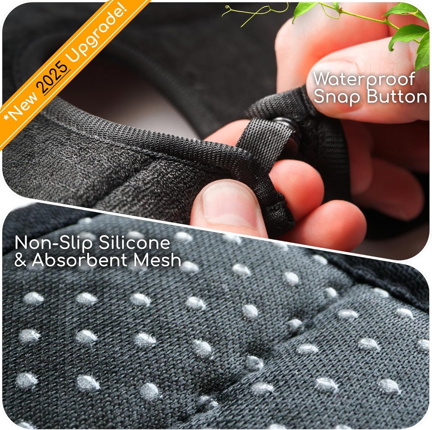 The Original Ternal Sinkmat Drip Catcher & Splash Guard, Faucet Mat for Sinks – Absorbent Microfiber, Machine Washable Counter Protector & Drying Mat for Kitchen, Bathroom or RV [Black, Mini, 1 Pack]