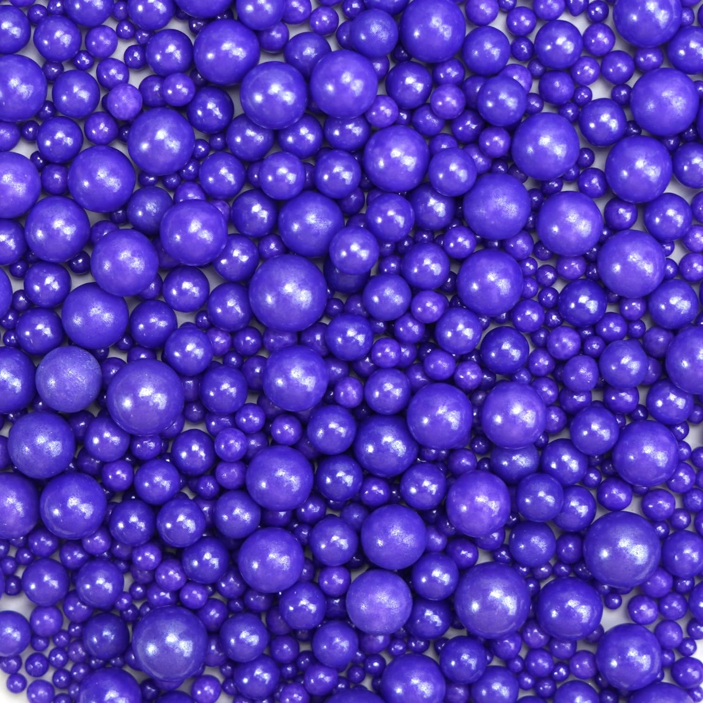 Dazzjoy Edible Pearl Purple Sugar Sprinkles, 130g/4.58oz, Purple Ball Pearls Sprinkles for Cake Decorating, Cupcake Toppers, Edible Cake Decoration