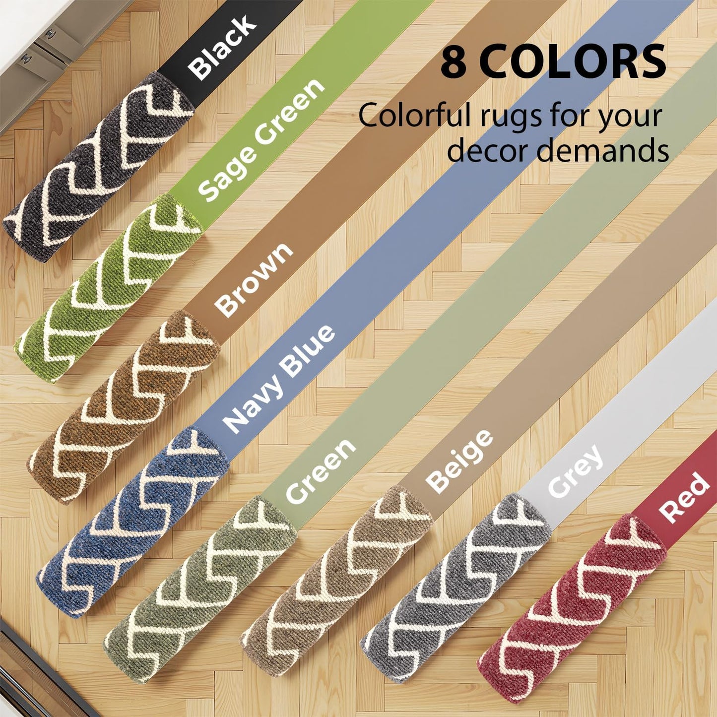 hicorfe Kitchen Rugs and Mats Sets,Non-Slip 2 Pieces Absorbent 100% Polypropylene Rug,Comfort Kitchen Runner Mat,Washable for Kitchen,Sink,Laundry(20" x 31.5" Plus 20" x 59",Beige)