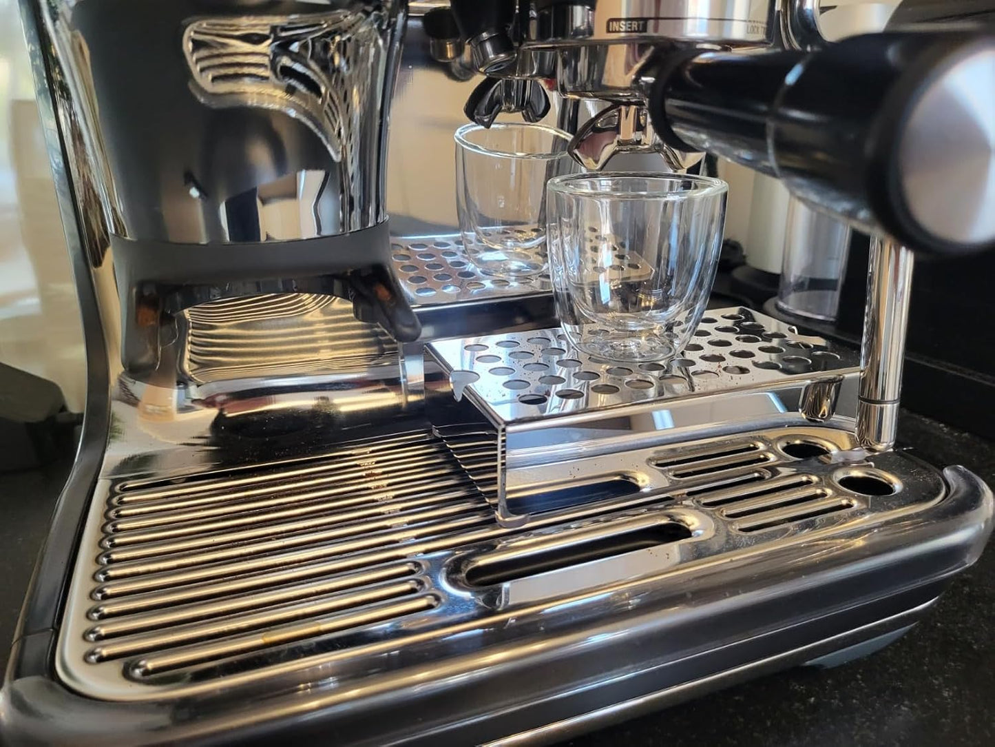 YOLOYO Coffee Espresso Cup Riser Stand, Coffee Drip Tray, Espresso Mug Riser Holder with Premium Stainless Steel for Espresso Machines, Height 50mm