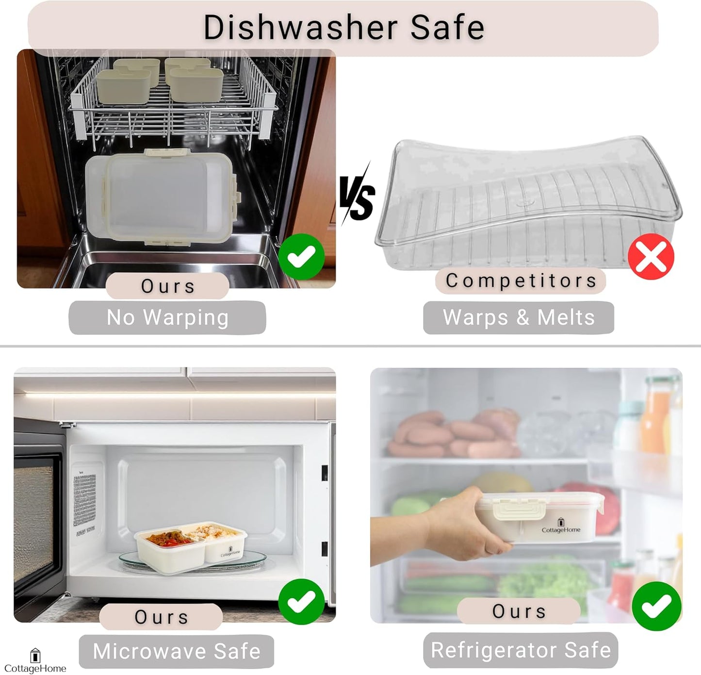 Mini Snackle Box Containers - 2-Pack Reusable Snack Containers - Dishwasher Safe - For Lunch, School, Meal Prep & Travel