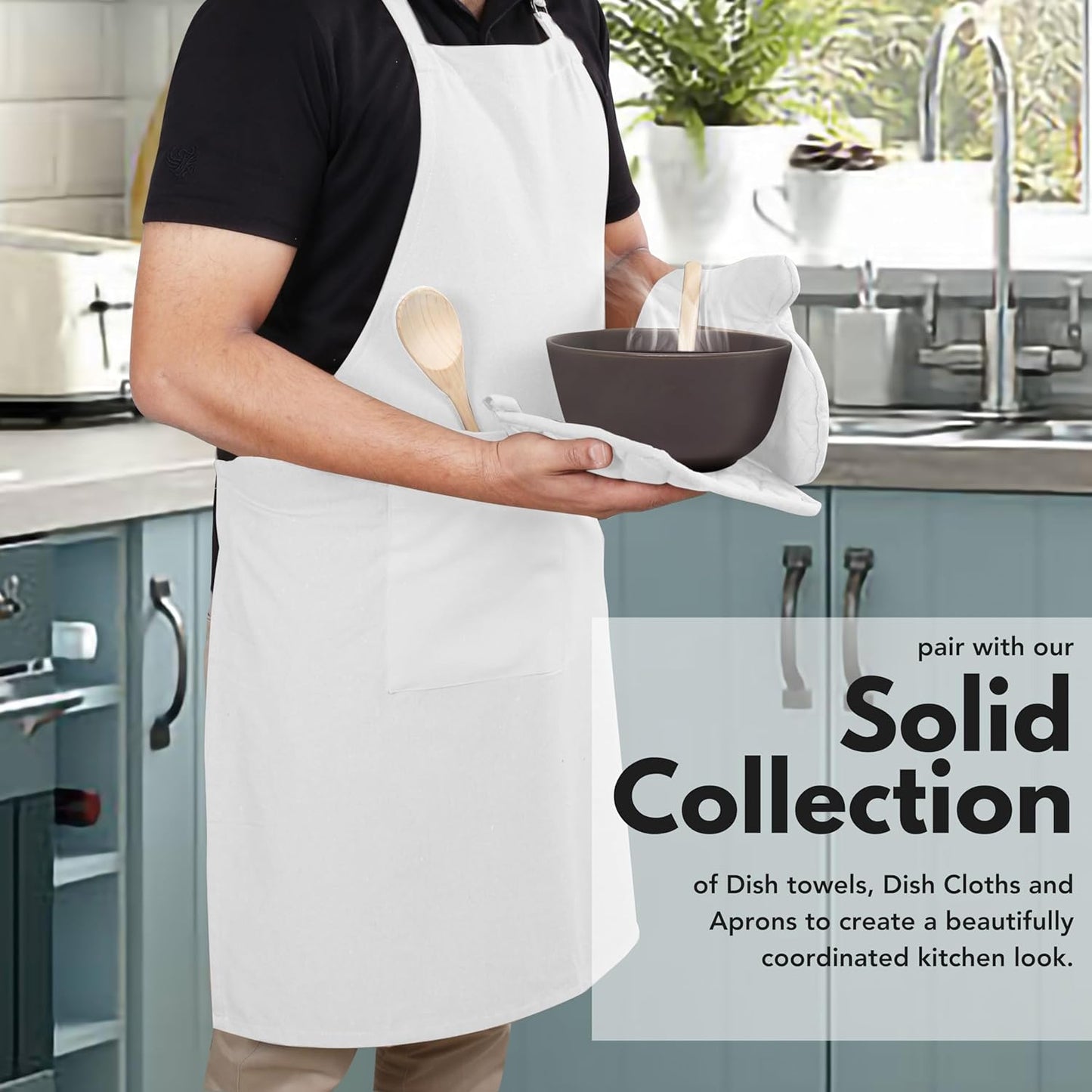 Native Fab 4 Piece Set - 2 Oven Mitts & 2 Potholders, Heat Resistant, 100% Cotton, Quilted Design, Non-Slip Grip, Machine Washable, Ideal for Baking, Cooking, BBQ, Kitchen Protection - White