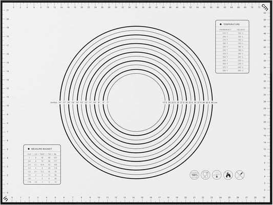 BlueBark 1 PCS - 24"L x 20"W Non-stick Silicone Baking Mat for Pastry & Dough, Sourdough Bread Making Tools, Kitchen Counter, Cooking Enthusiasts