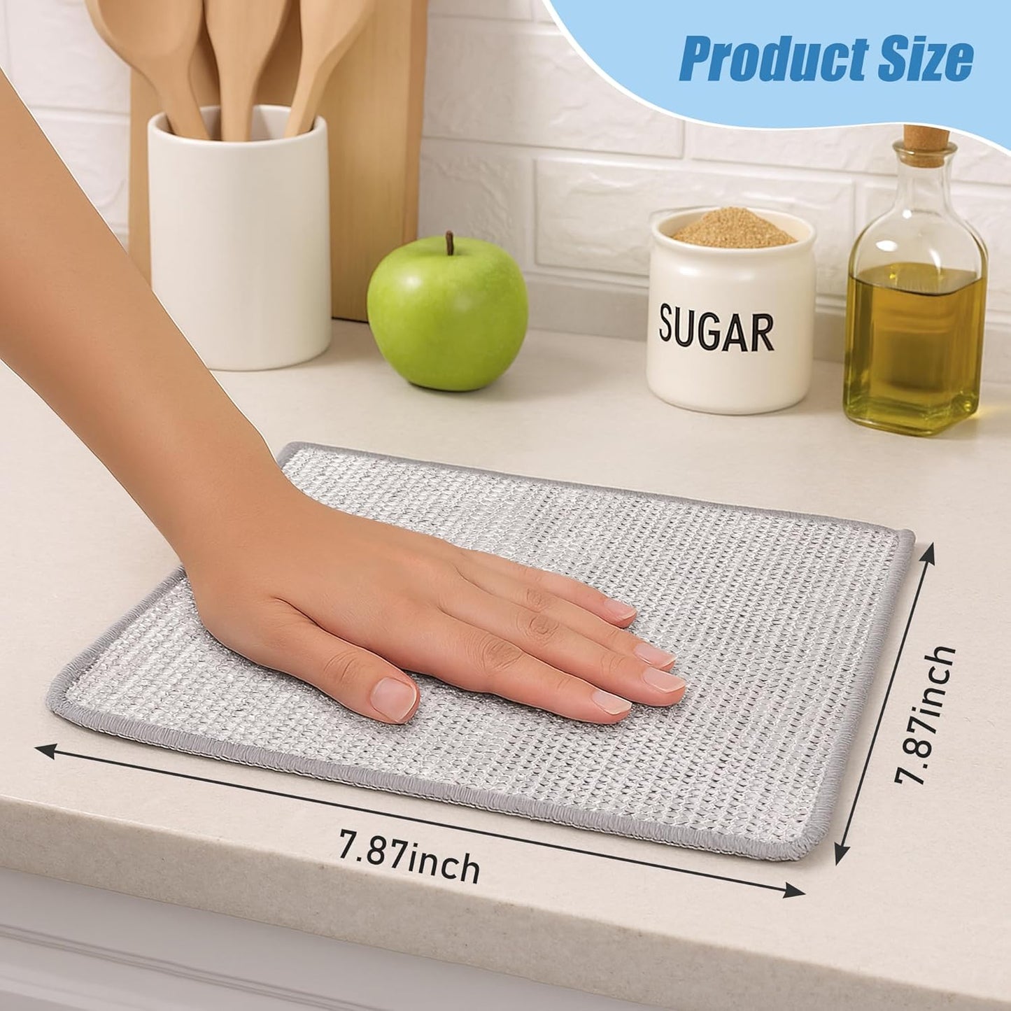 80pcs Non Scratch Wire Dishcloth, Multipurpose Wire Dishwashing Rags for Wet and Dry, Reusable Stainless Steel Cleaning Cloth, Kitchen Metal Dish Cloths for Washing Dishes Sinks, Dishes, Stove Top