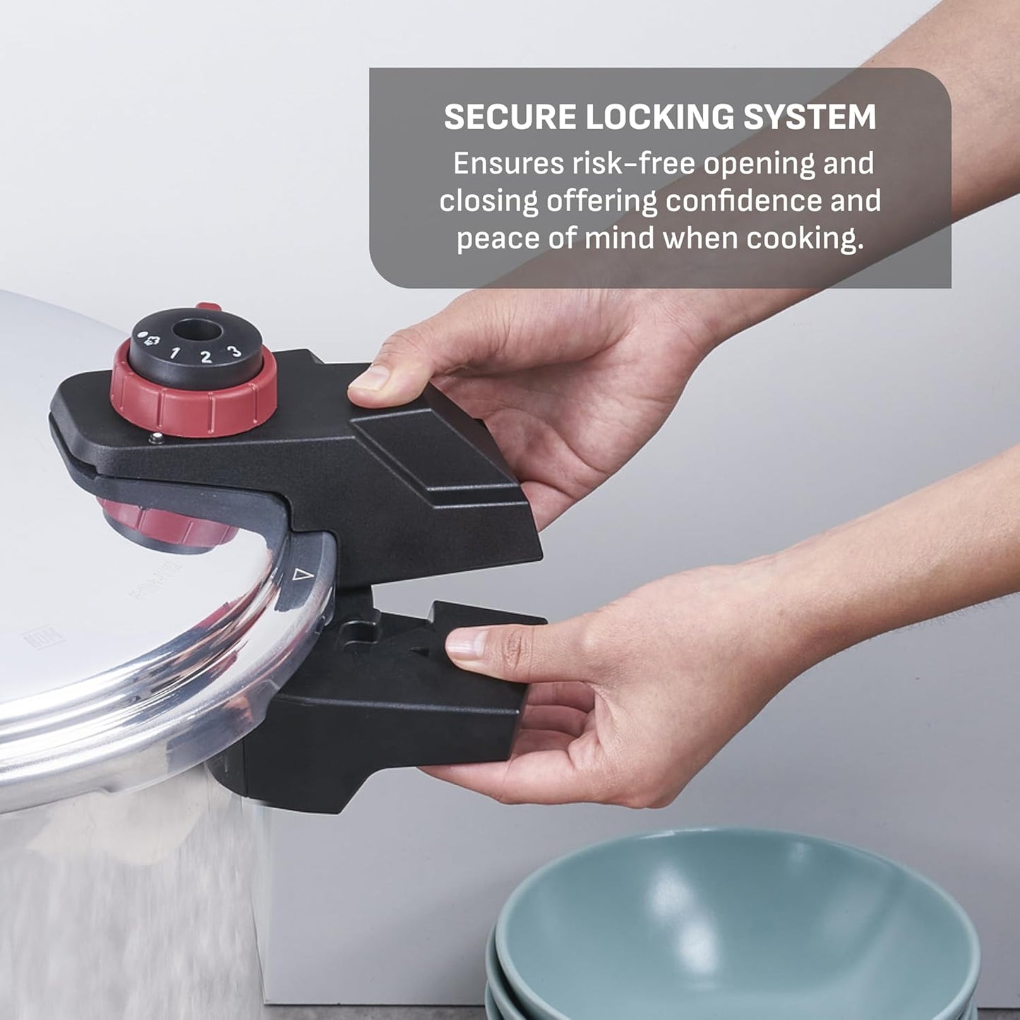 T-fal Pressure Cooker Aluminum Pressure Canner, 22 Quart, 3 PSI Settings, Cookware, Pots and Pans, Large Capacity, Cooling Racks, Recipe Booket, Canning Vegetables, Meats, Poultry, Seafood, Silver