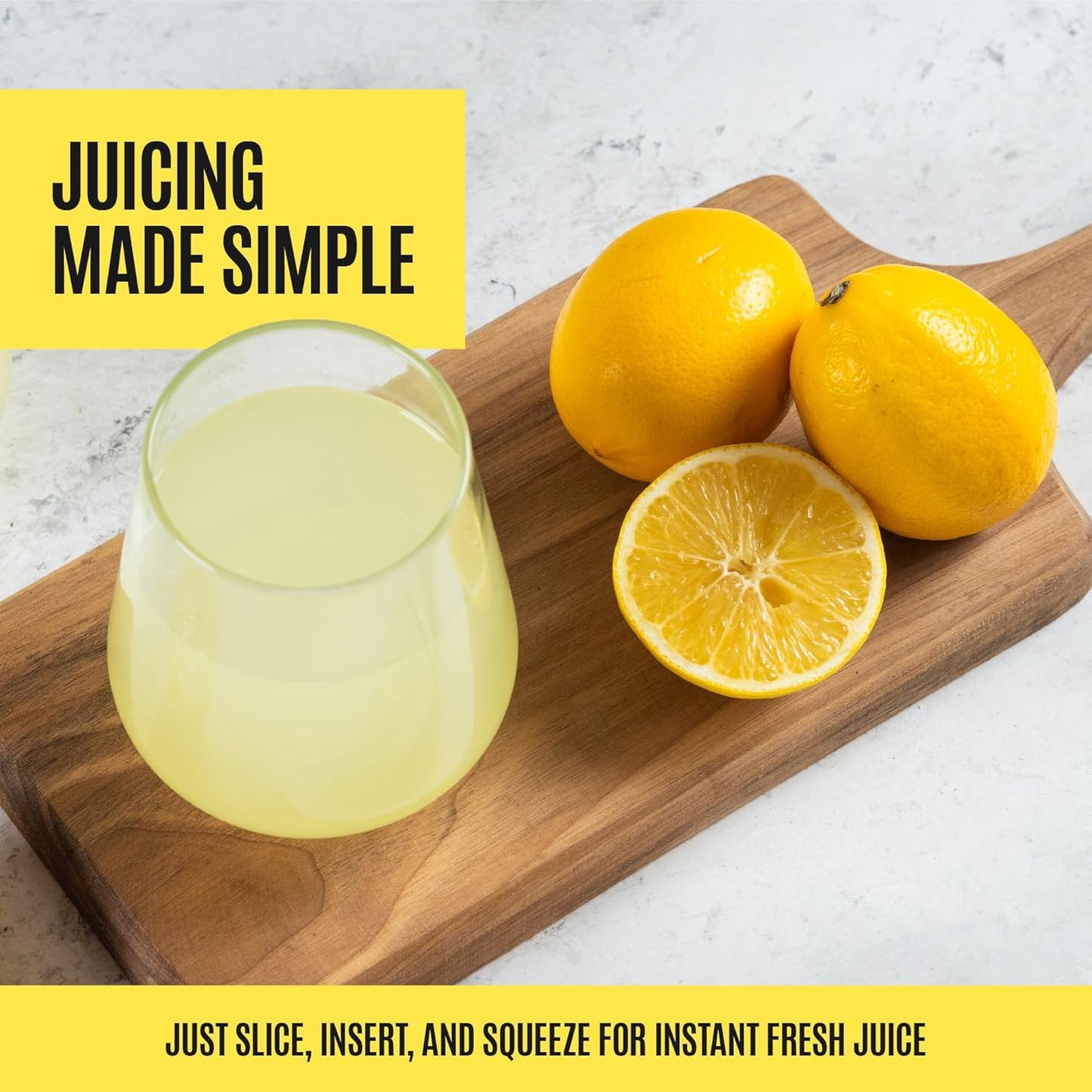 Large Lemon Squeezer Stainless Steel Press - Non-Slip Grip, Heavy Duty, Manual Design - Effortless Pro-Grade Lemon, Lime, Orange, and Citrus Fruit Hand Held Lemon Juicer Squeezer - No Seeds, Max Juice