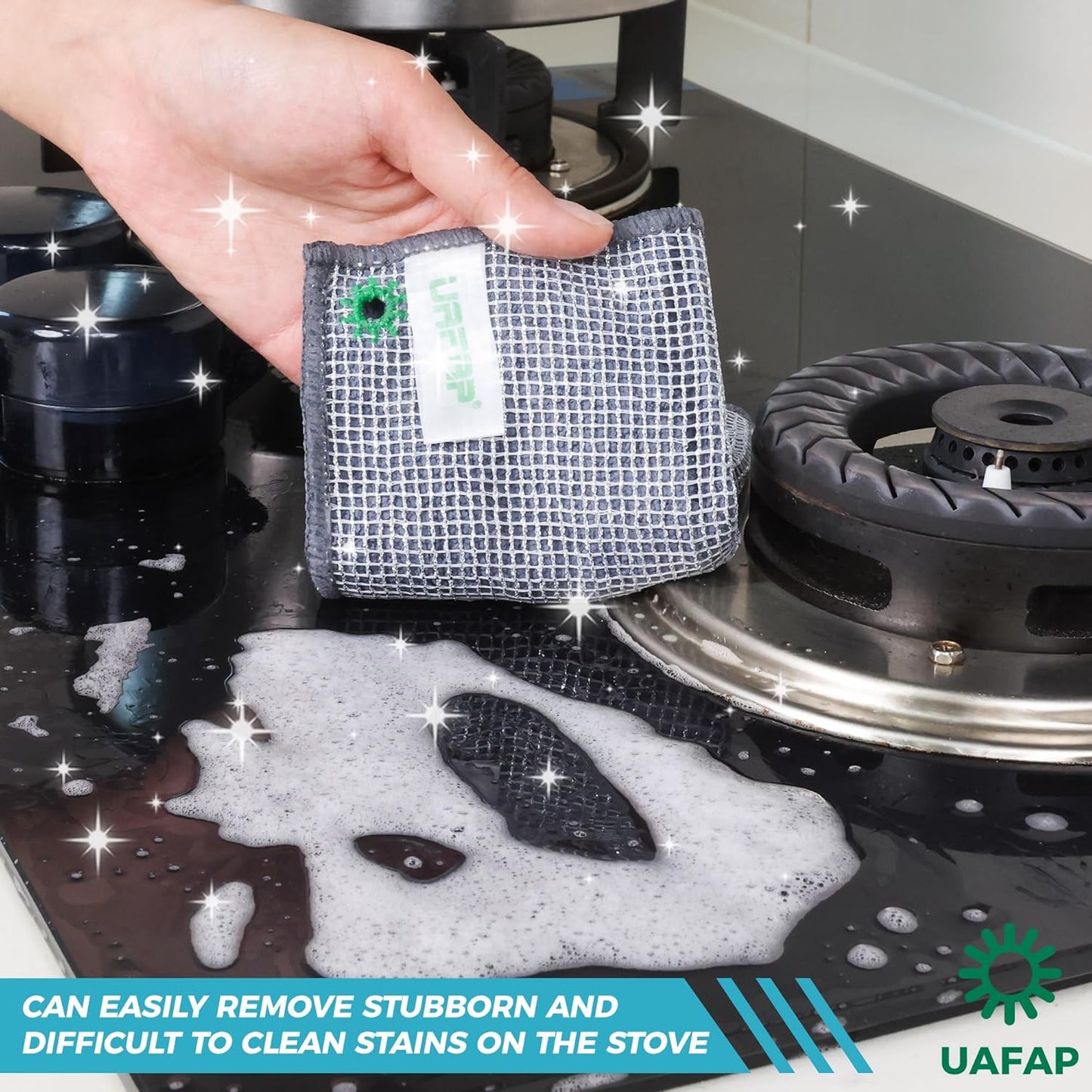 12Pcs New Upgrade 2-Layer Non Scratch Wire Dishcloth,Wire Dishwashing Rag,Reusable Quick-Dry Odor-Free Scrub Cloths for Dishes, Kitchen Cleaning Dish Rags for Cookware,Sinks, Dishes,Stove ﻿