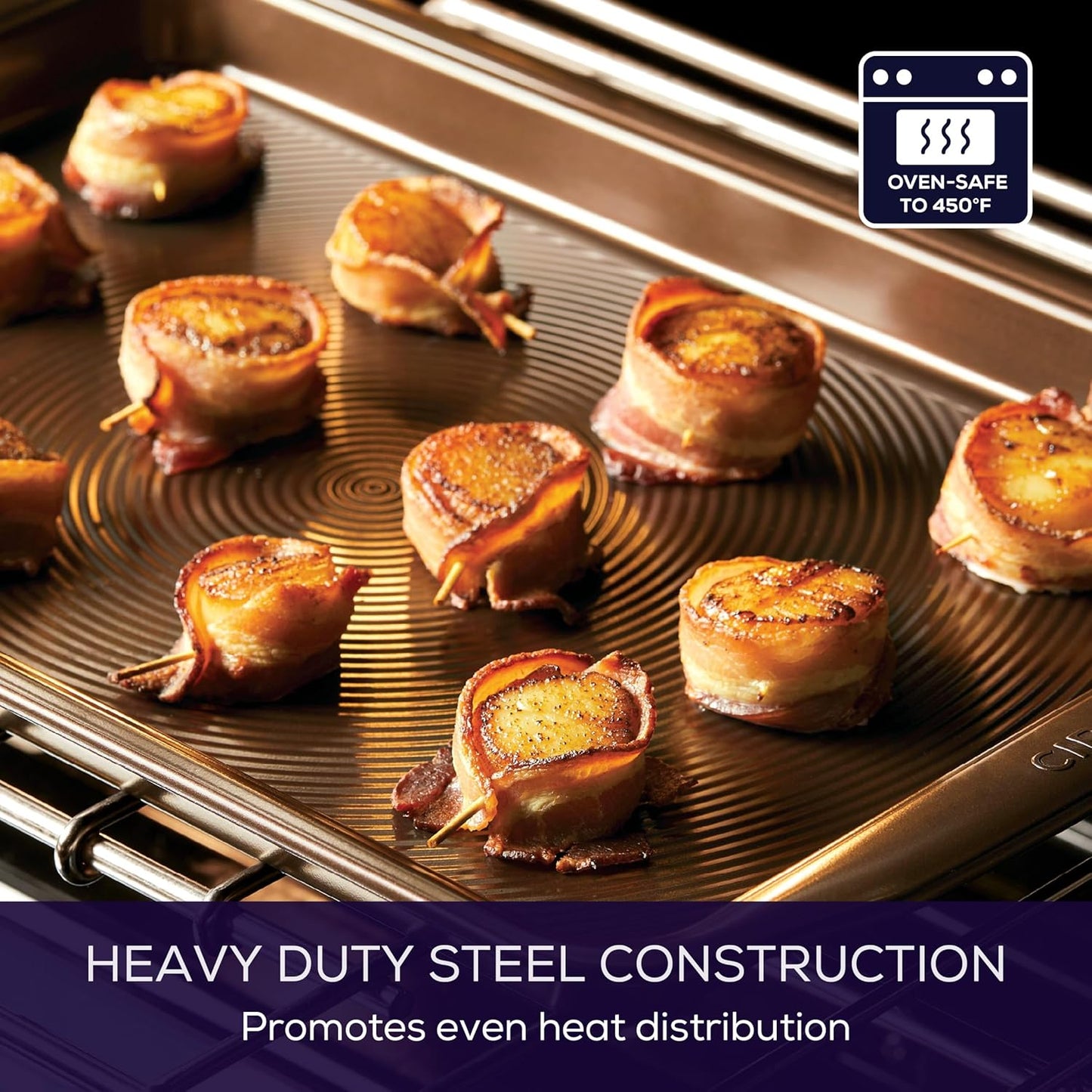 Circulon Nonstick Bakeware, Nonstick Cookie Sheet / Baking Sheet - 11 Inch x 17 Inch, Chocolate Brown