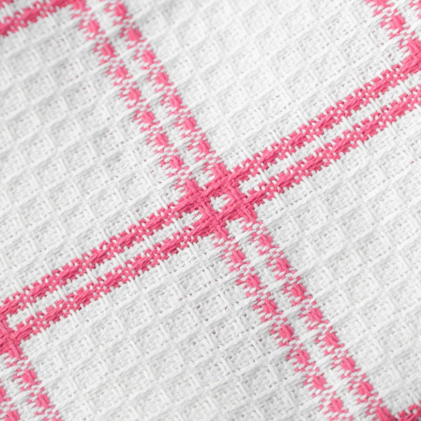 T-Fal Premium Waffle Dish Cloths: Highly Absorbent, Super Soft Long Lasting - 100% Cotton, 12"x13" Flat Waffle Dish Towel for Cleaning & Drying Dishes, (8-Pack), Pink