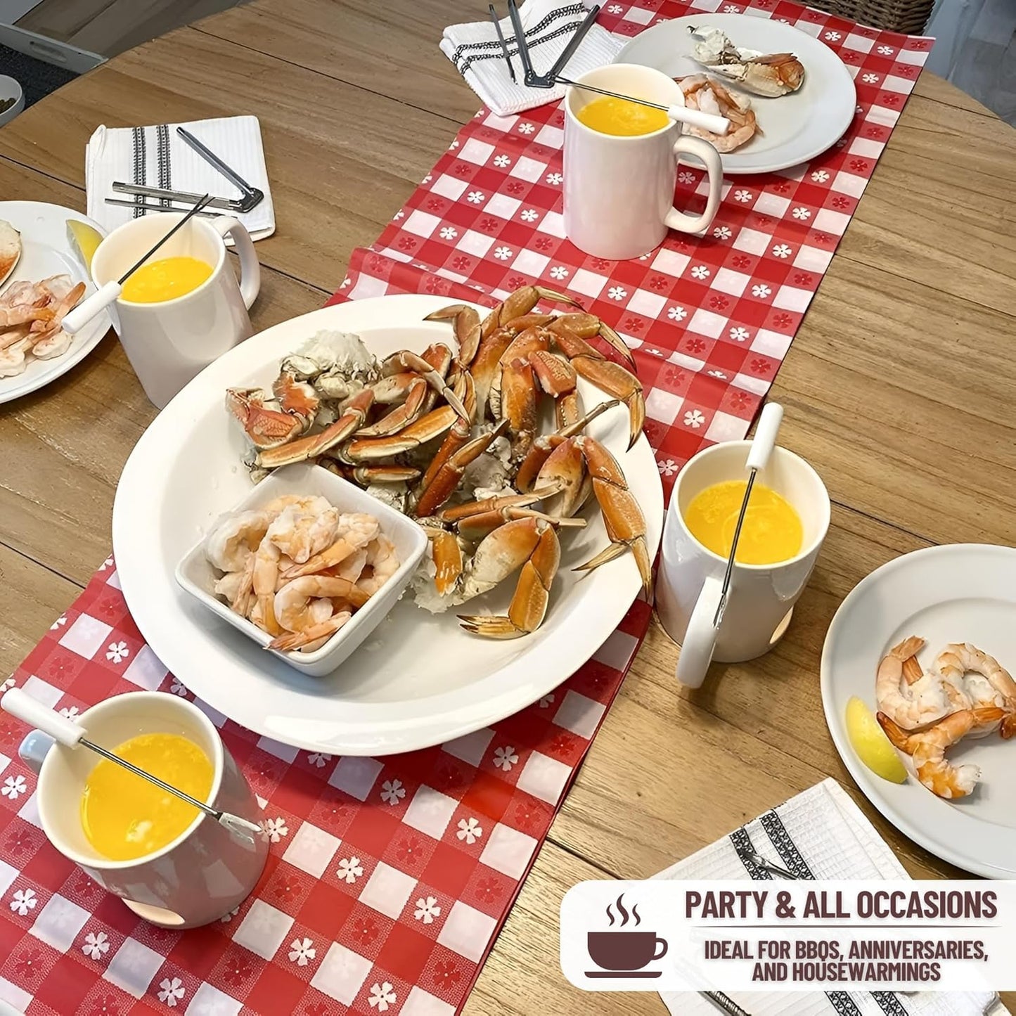 Evelots Fondue Pot Set for Chocolate, Cheese, Candy (2 Pack) Mini Ceramic Fondue Mugs Gift Set with 4 Forks & 8 Candles - Great for Date Night Birthday & Wedding Gifts