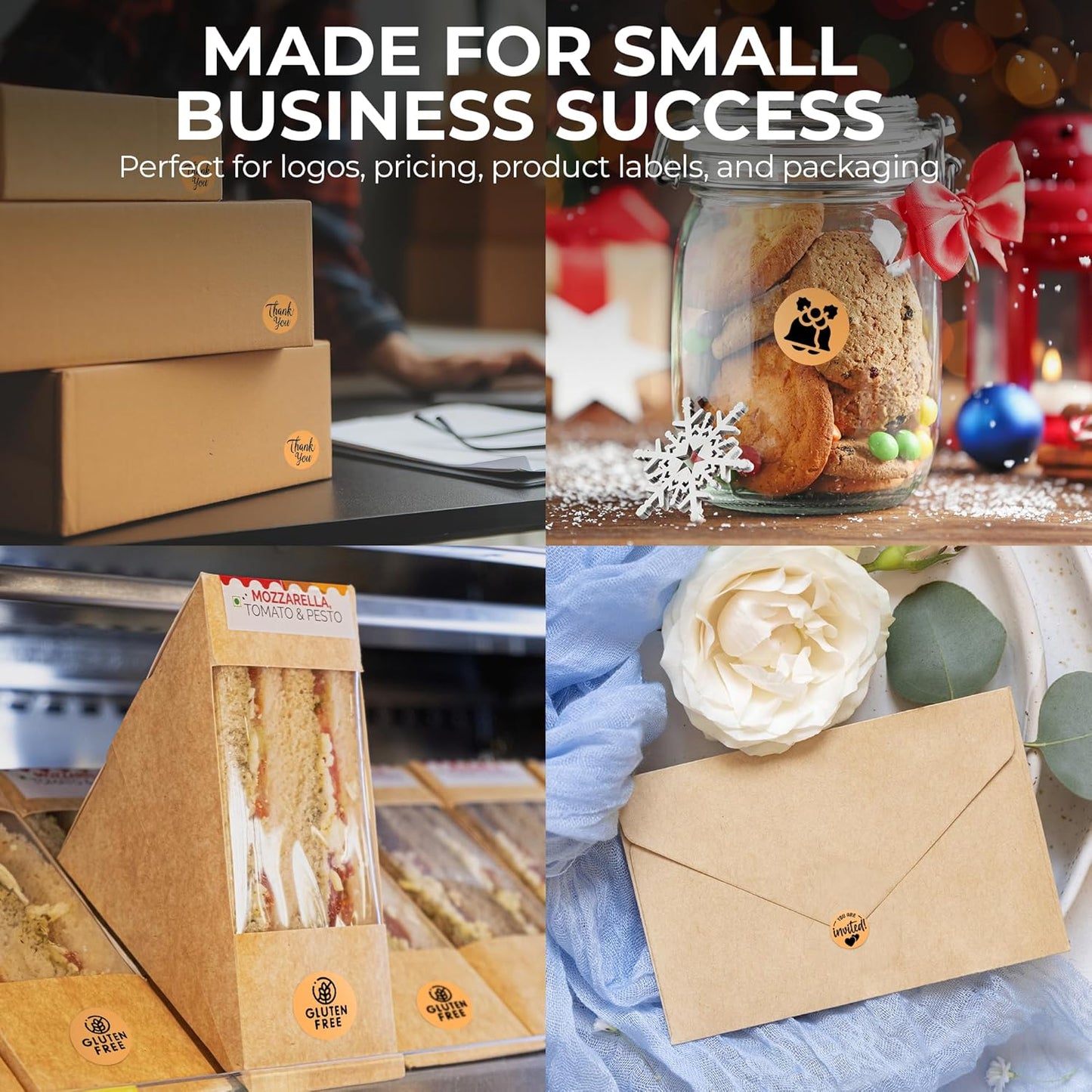 Perco Orange 1-Inch Perforated Circle Dot Thermal Sticker Labels — 735 Stickers/Roll, Direct Thermal Printer Compatible—with Permanent Adhesive for Color Coding, Garage Sales, Crafts—Made in USA