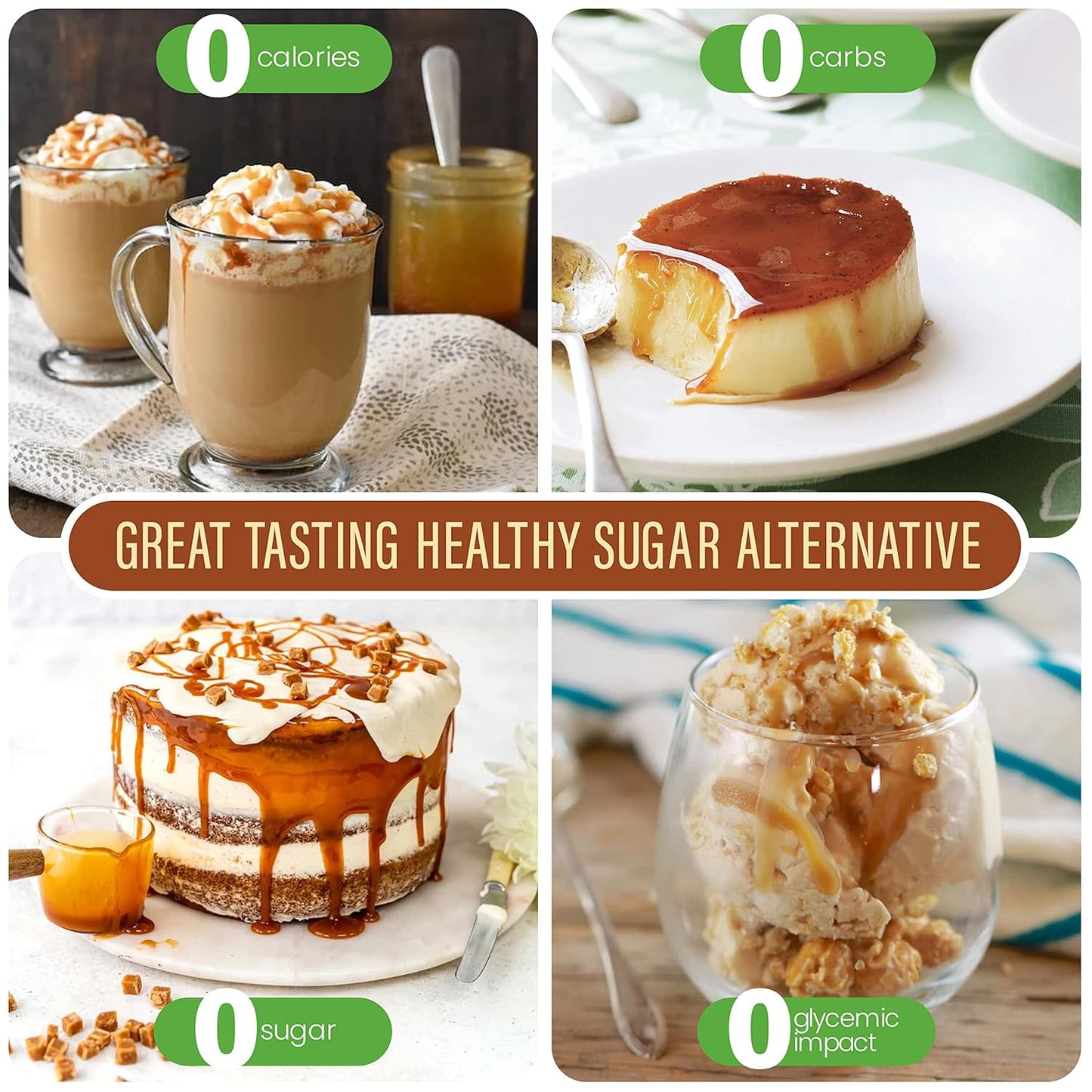 Stevia Select Caramel Flavored Liquid Stevia – Zero Calorie Coffee, Tea, Drink & Baking Sweetener, All-Natural, No Erythritol, Keto-Friendly Sugar Alternative, 300 Servings – 2 Oz