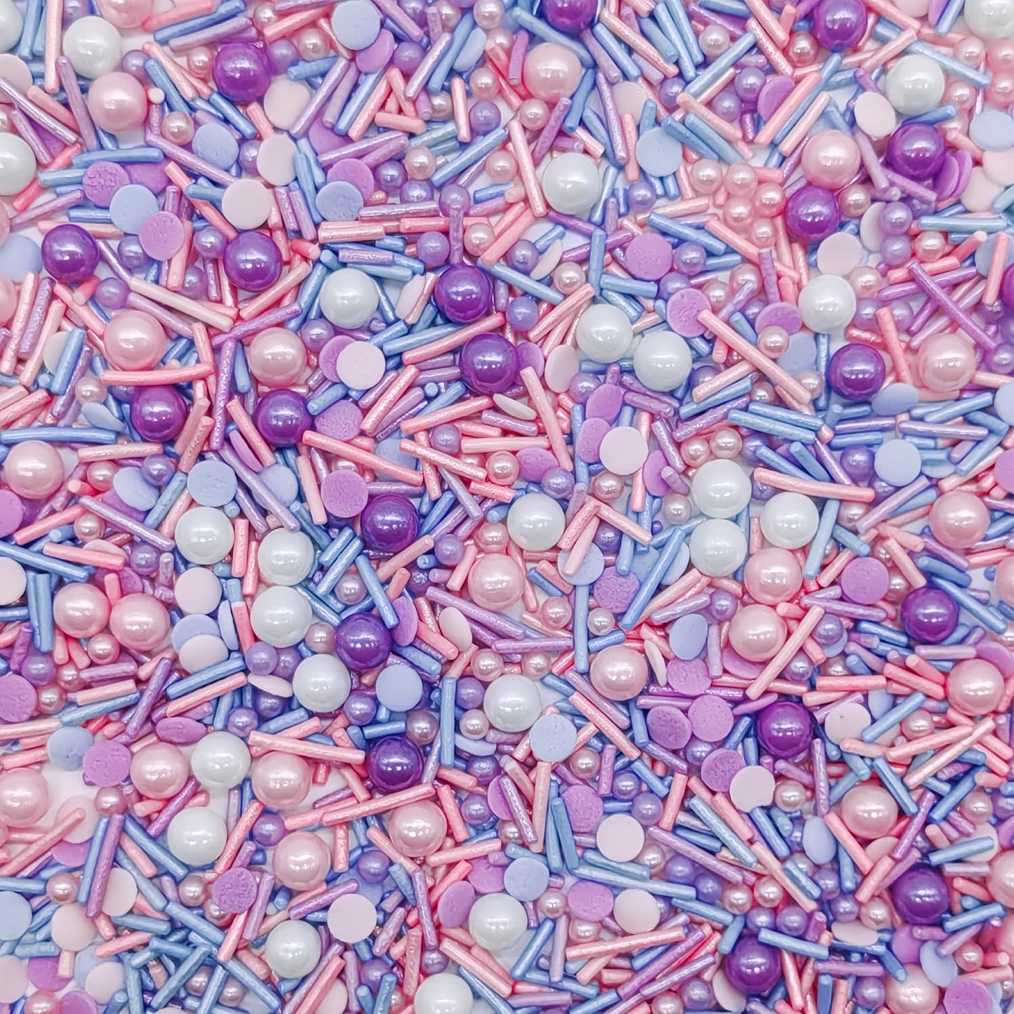 Purple Series Sprinkles Candy Mix Size Edible Pearls Cake Decorations Cupcake Toppers Cookie Decorating Perfect for Wedding Party Valentine Halloween Christmas Supplies 4.58OZ
