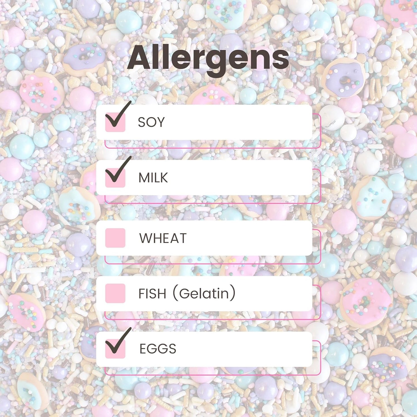 Sprinkle Pop Donut Sprinkle Mix| Lavender White Gold Pink Blue Sprinkle Mix with ~6 Sprinkled Donuts Royal Icings| Birthday Decorating Sprinkles Made in USA for Cupcakes Cakes Cookies Donuts, 2oz