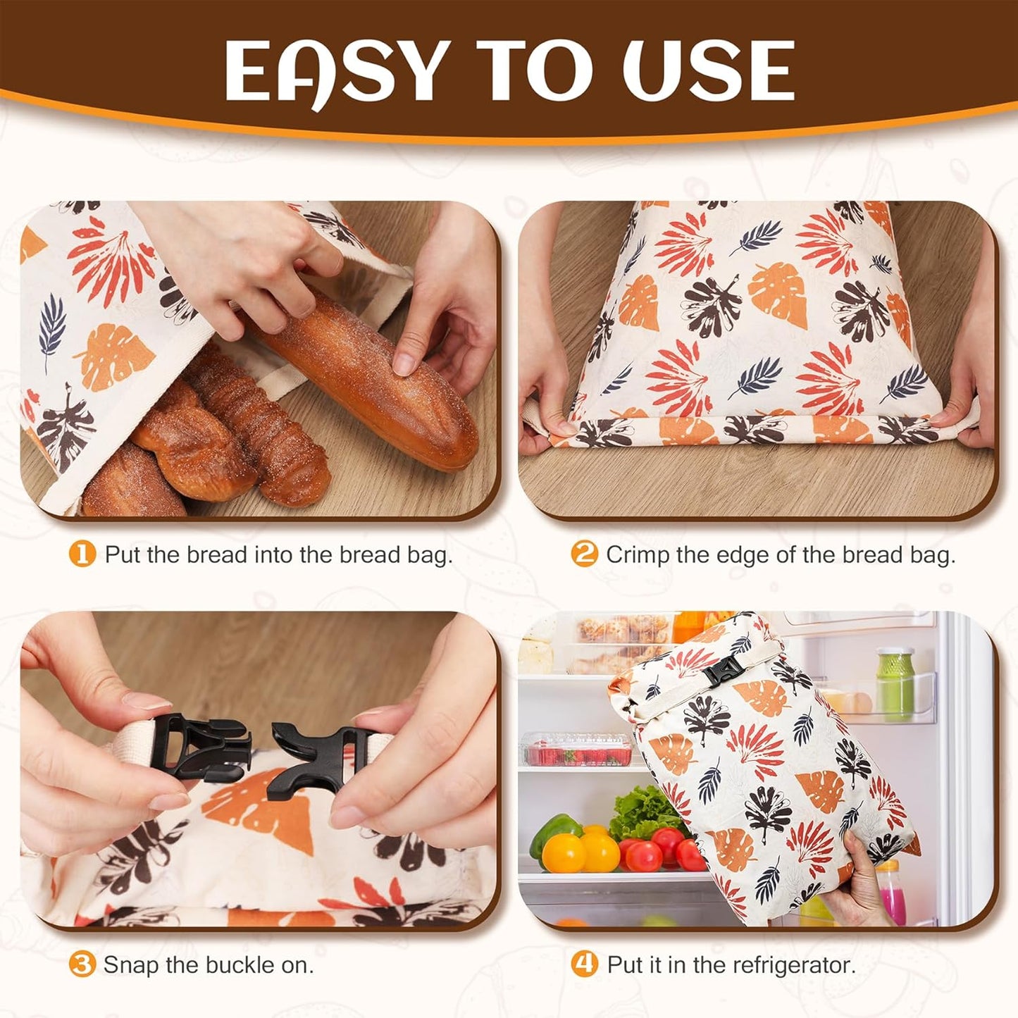 2 Pack Reusable Linen Bread Bag for Homemade Bread, Sourdough Bread Storage Bag Fresh Keeping - Reusable and Easy to Clean Storage Bag XL(19"x13")