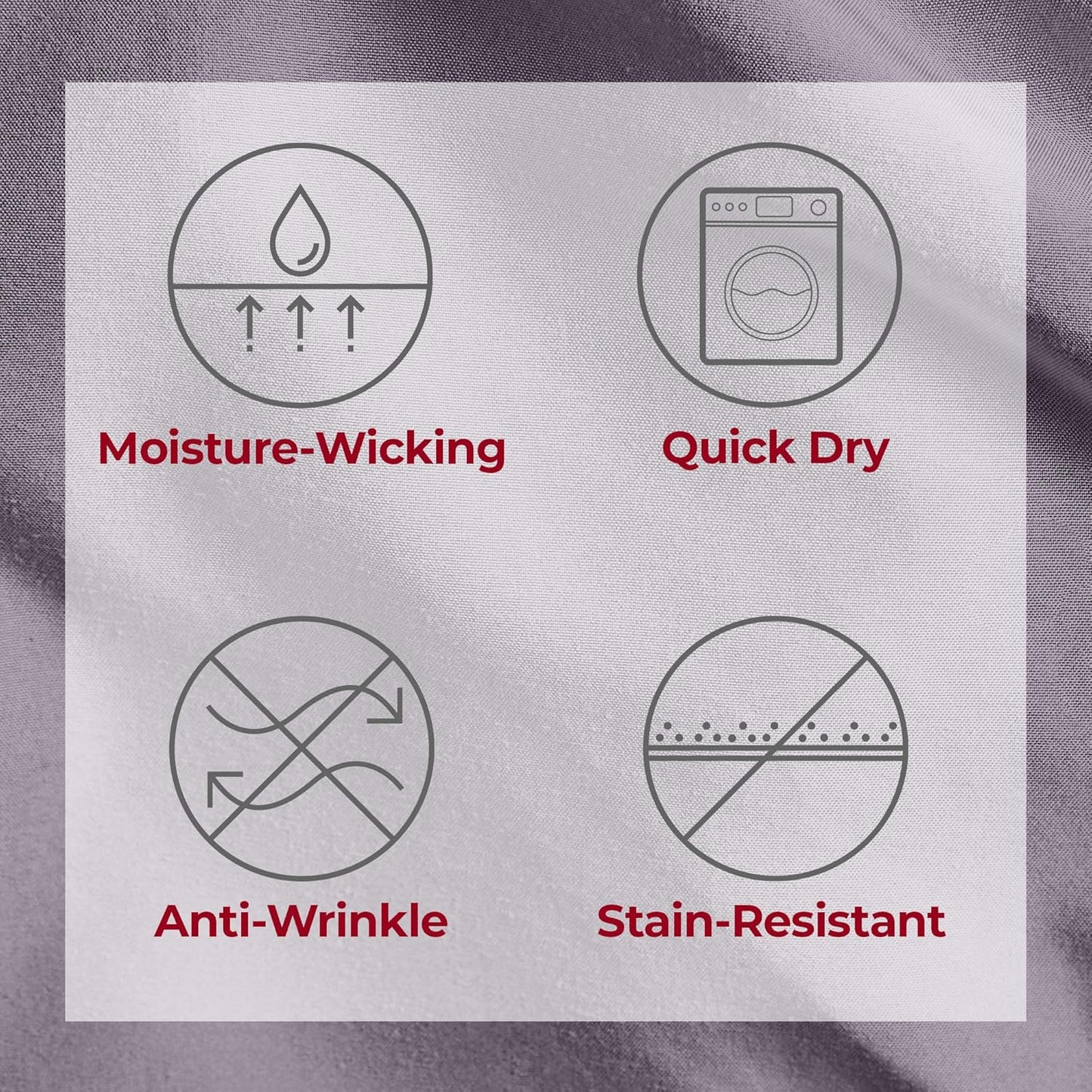 Mellanni Split King Sheets Set - 5 PC Iconic Collection Bedding - Hotel Luxury, Extra Soft, Cooling Bed Sheets - Wrinkle, Fade, Stain Resistant (Split King, Hazy Lilac)