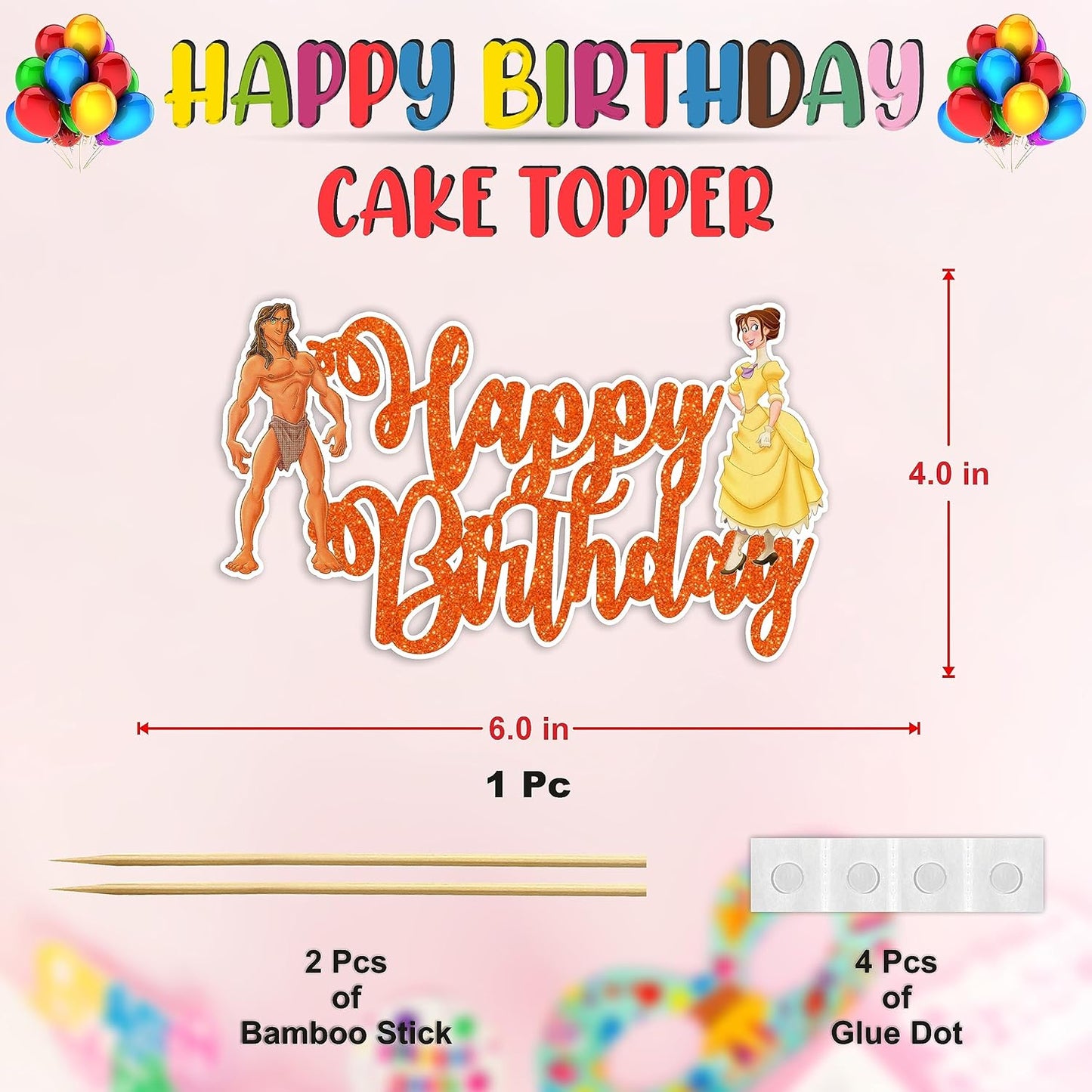 Seyal® Tarzn Happy Birthday Cake Topper