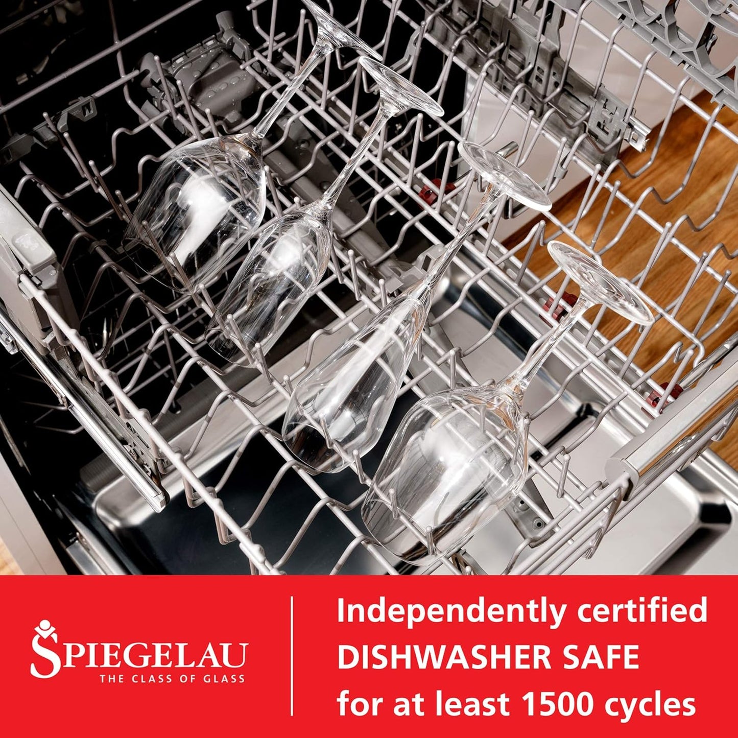 Spiegelau Style Champagne Wine Glasses Set of 4 - European-Made Crystal, Classic Stemmed, Dishwasher Safe, Professional Quality Wine Glass Gift Set - 8.5 oz