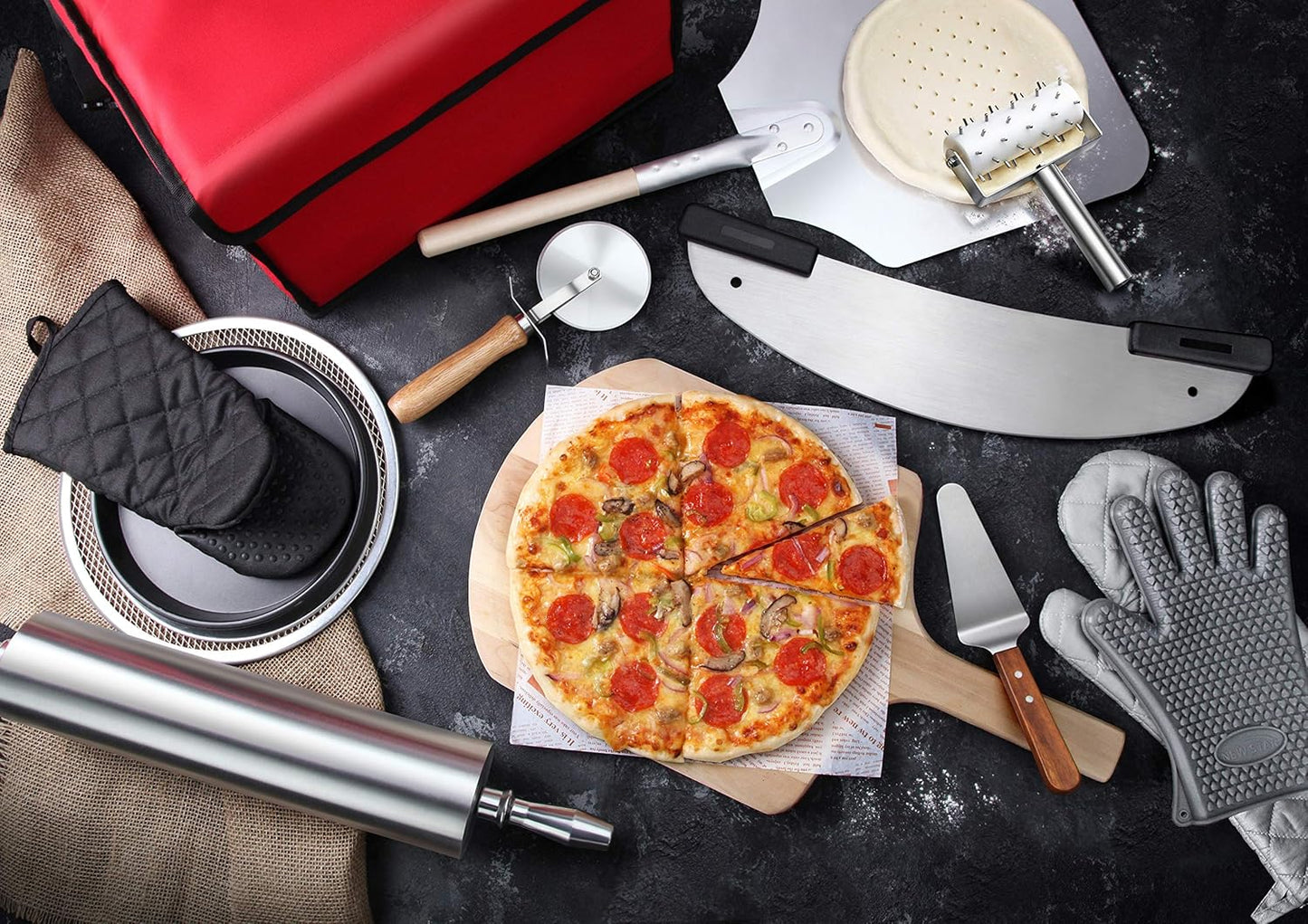 New Star Foodservice Restaurant-Grade Aluminum Pizza Baking Screen, Seamless (18-Inch (Pack of 1))