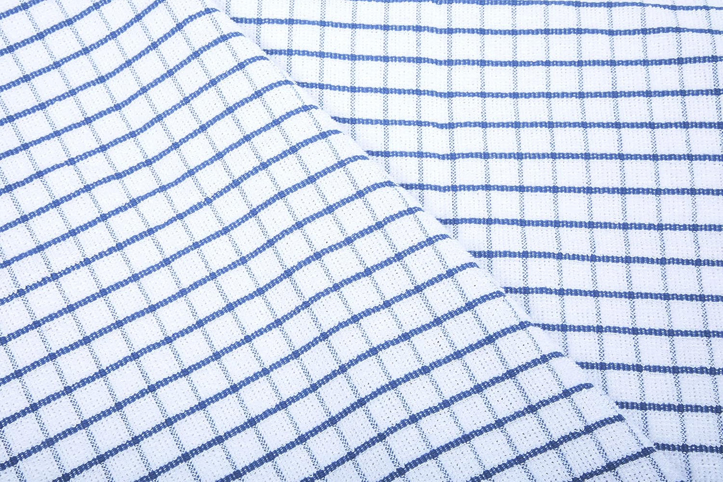 AMOUR INFINI Terry Dish Towels Pack of 4 Highly Absorbent Quick Dry Super Soft 20x28 Inch Kitchen Towel with Hanging Loop for Cleaning & Drying Dishes (Blue)