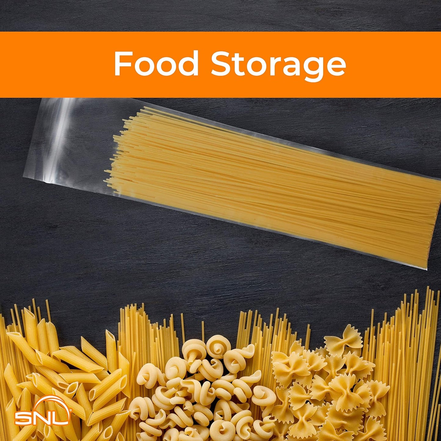 SNL Quality Zipper Lock Reclosable Clear Disposable Plastic Bags, Strong | 3" X 12" - 2 MIL - 100 Bags