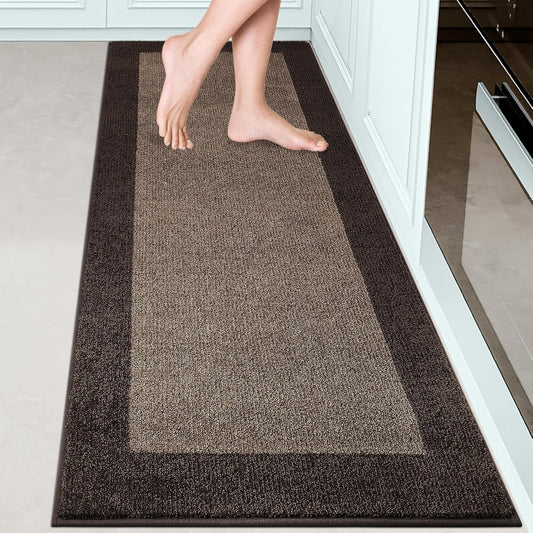 Machine Washable Kitchen Rug 24" x 70", Non Slip Kitchen Mat for Floor, Absorbent Entrance Runner Rug for Bedroom, Hallway, Bathroom, Door (Roll Packing)