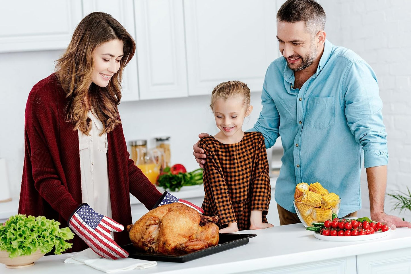 Kitchen perfection XL Silicone Smoker Oven Gloves-Extreme Heat Resistant BBQ Gloves-Handle Hot Food Right on Your Grill Fryer&Pit|Waterproof Grilling Cooking Baking Mitts|Superior Value Set+3 Bonuses