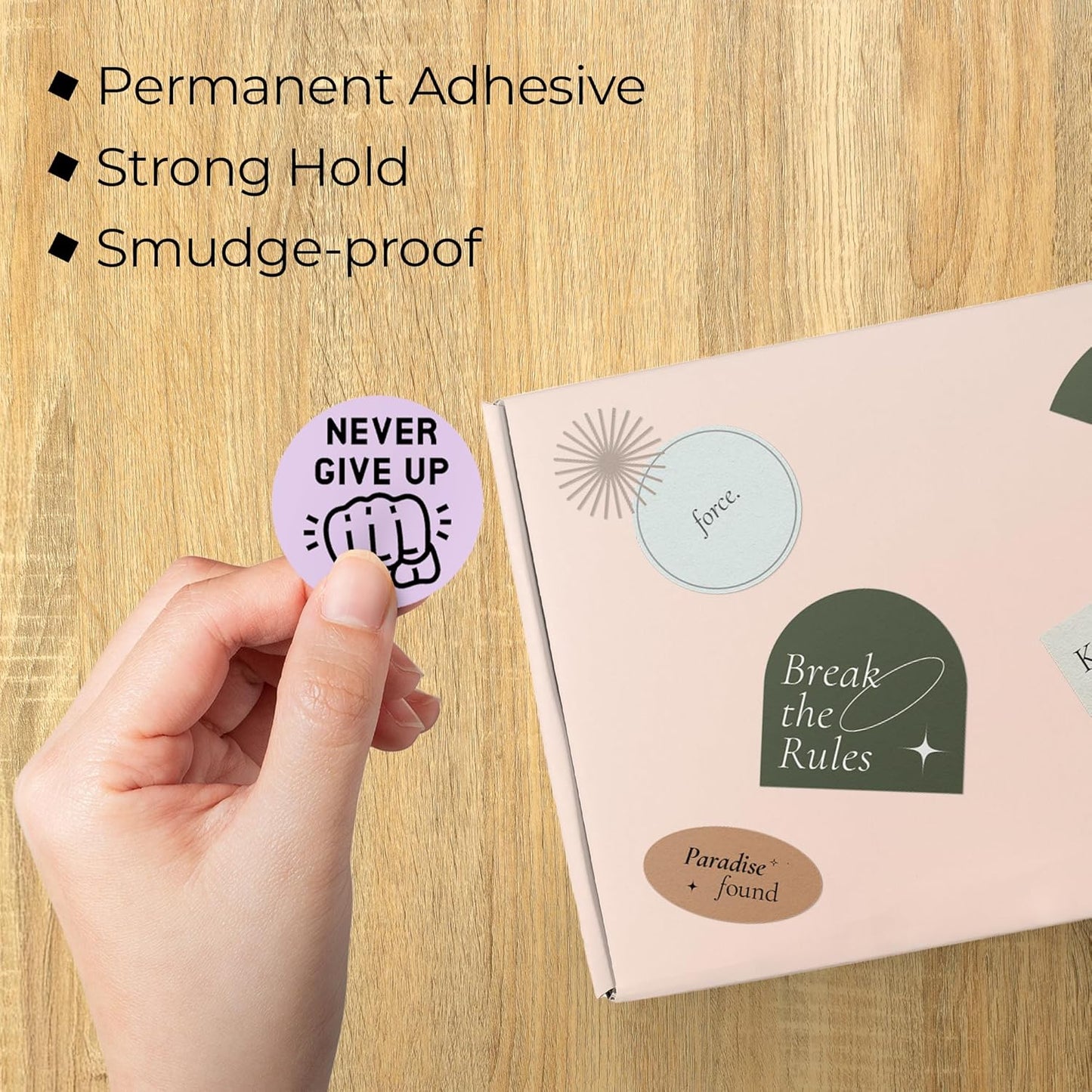 Perco Lavender 2-Inch Perforated Circle Dot Thermal Sticker Labels — 735 Stickers/Roll, Direct Thermal Printer Compatible—with Permanent Adhesive for Organizing, Color Coding, Bin Labeling—Made in USA