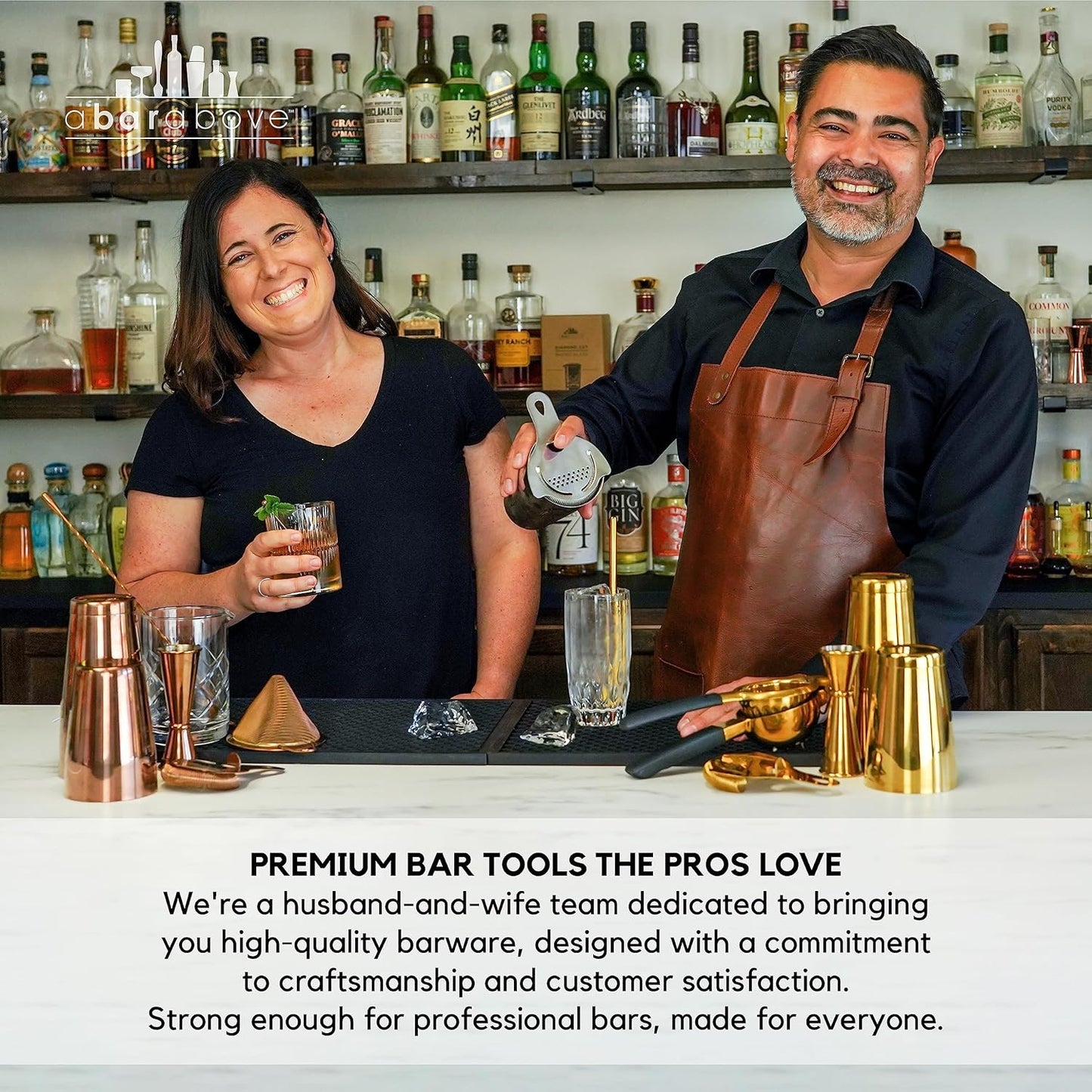 A Bar Above White Handle Gold Blade Channel Knife, Elegant Garnish Tool for Chefs and Bartenders, Citrus Peeler and Lemon Zester for Cocktails, Culinary Dishes, and Home Entertaining