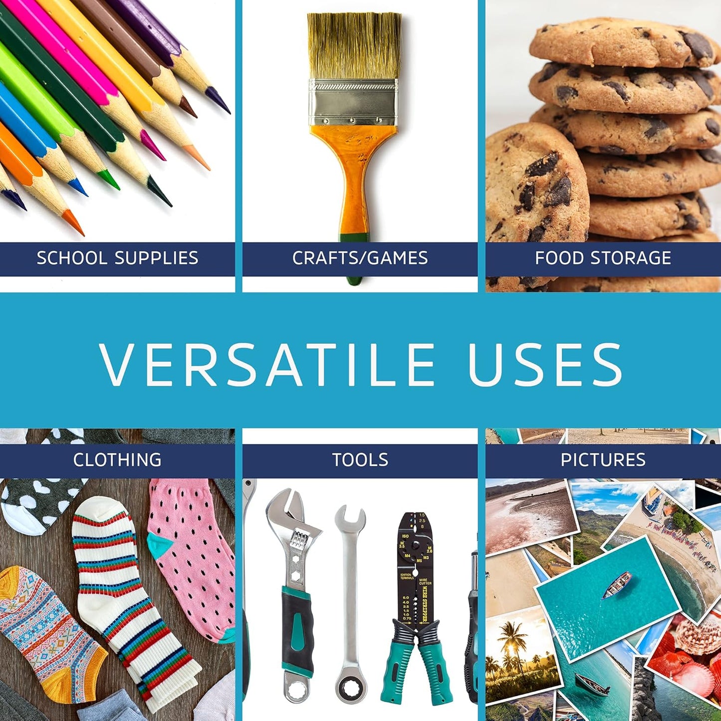 GPI - 13" x 15" - Bulk Pack of 100, 4 Mil Thick, Heavy Duty, Clear Plastic Reclosable Freezer Zip Bags, Strong & Durable Poly Baggies with Resealable Zipper Top Lock.