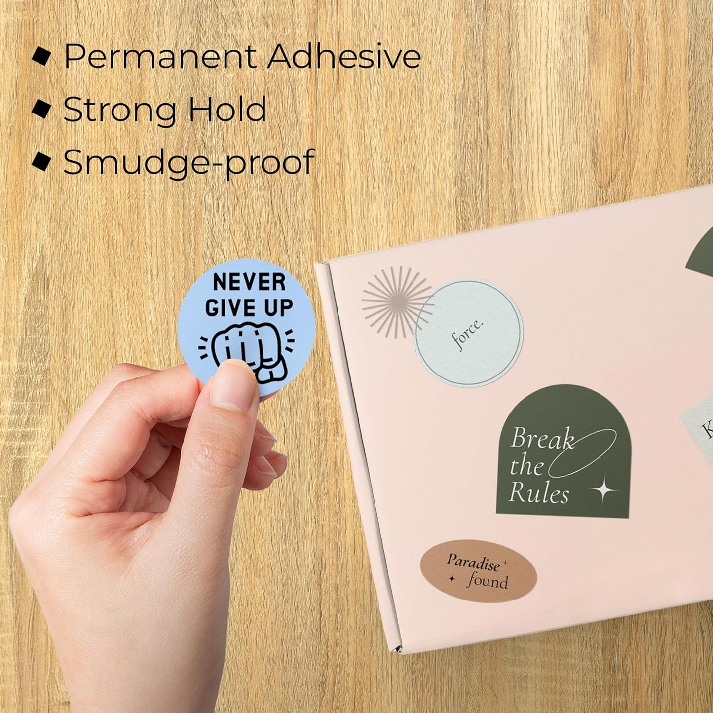 Perco Blue 2-Inch Perforated Circle Dot Thermal Sticker Labels — 735 Stickers/Roll, Direct Thermal Printer Compatible—with Permanent Adhesive for Organizing, Color Coding, Bin Labeling—Made in USA