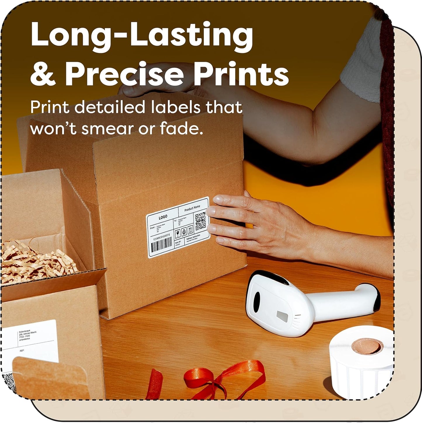 Aegis Adhesives - 2" Circle Stickers - Direct Thermal Labels Compatible with Rollo, Zebra, MUNBYN, and More Desktop Printers (12 Rolls, 750/Roll)