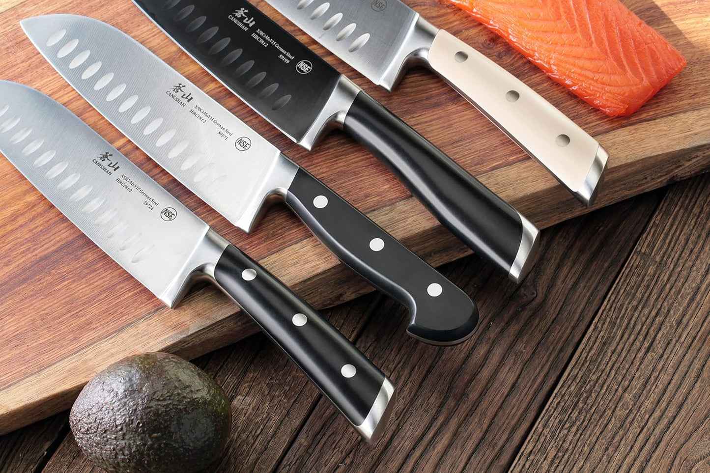 Cangshan V2 Series 59526 German Steel Forged Chef Knife, 8-Inch