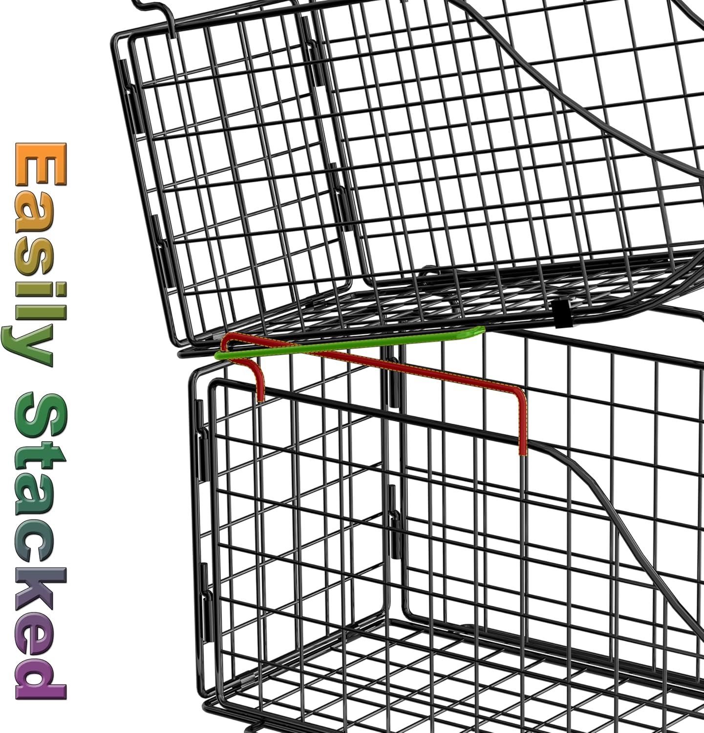 Sonyabecca 6-Pack Can Storage Organizer Pantry, Stackable Kitchen Canned Food Holder With Handles, Can Organizer For Pantry Countertop Cabinet, Beverage Drink Pop Soda Can Dispenser Patent Pending