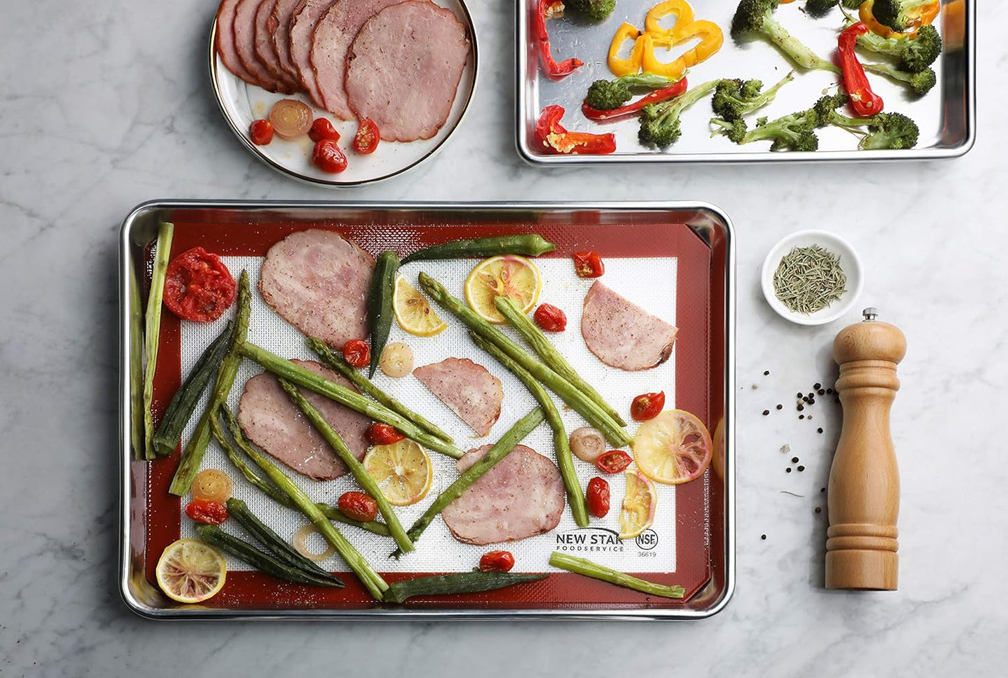 New Star Foodservice 36619 Commercial Grade Silicone Baking Mat Non Stick Pan Liner, 11 x 17 Inch (Half Size)